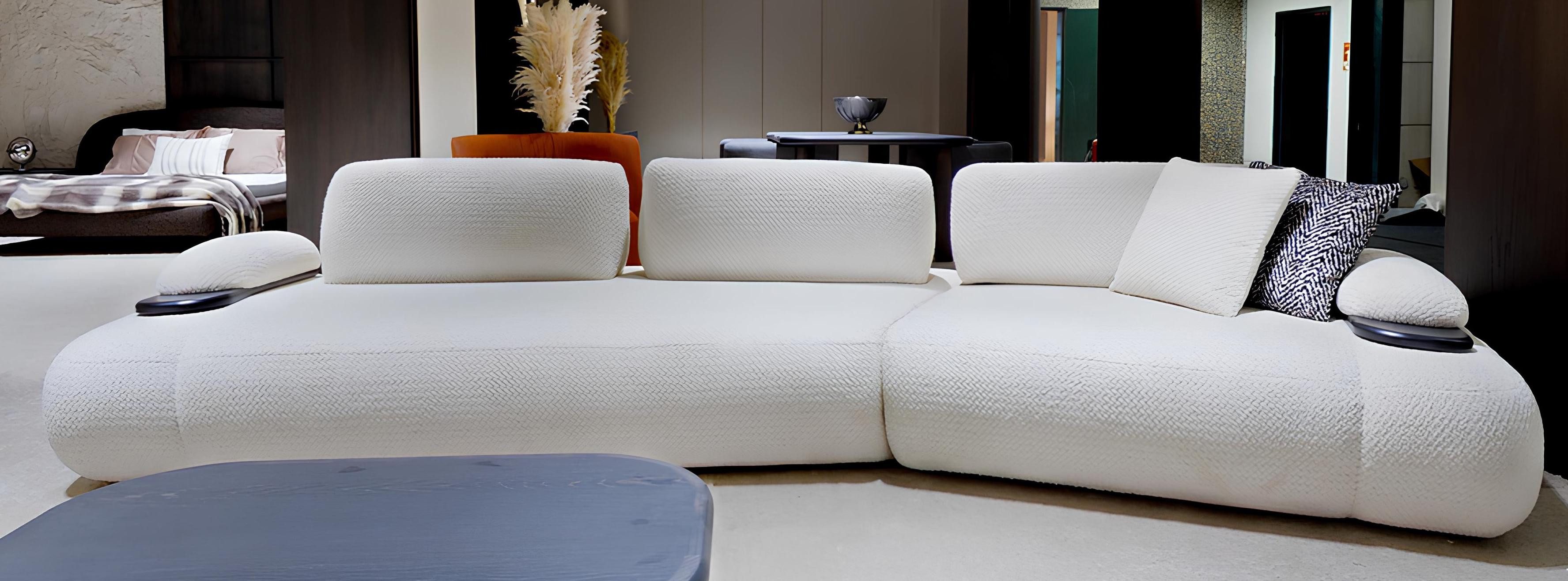 JVmoebel Sitzgruppe Wohnzimmer-Set 5+1 Sitze Farbe: Weiß Modernes Design Lounge-Sofa, (3-tlg)