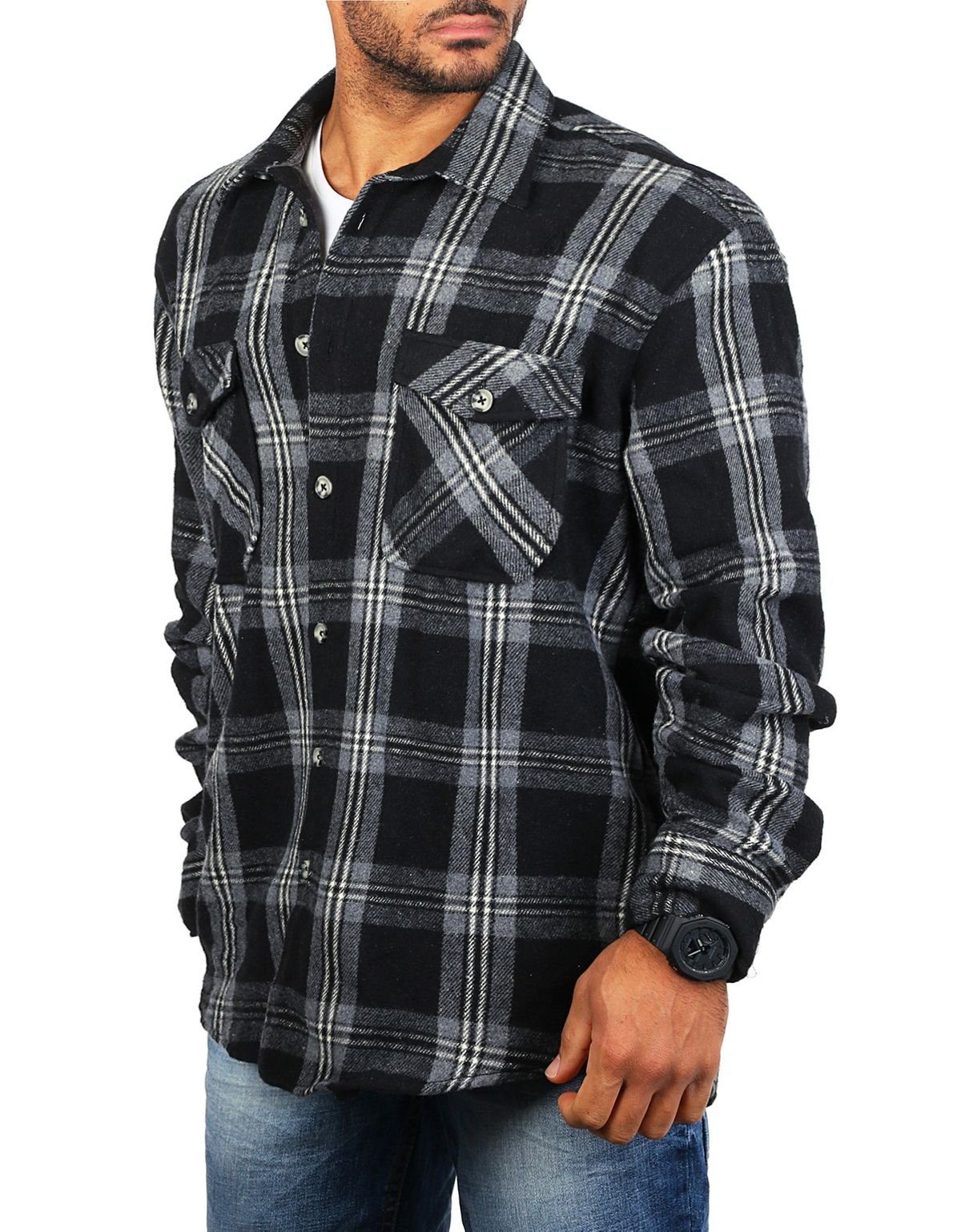 CARISMA Flanellhemd warmes Herren Holzfällerhemd mit dicker weicher Qualitä günstig online kaufen