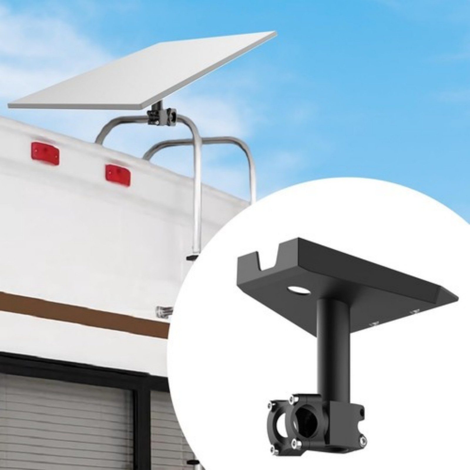 YUBRO-STUDIO SAT-Halterung Starlink Leiterhalterung für Gen 3 Dish Robustes Metall Wetterfest