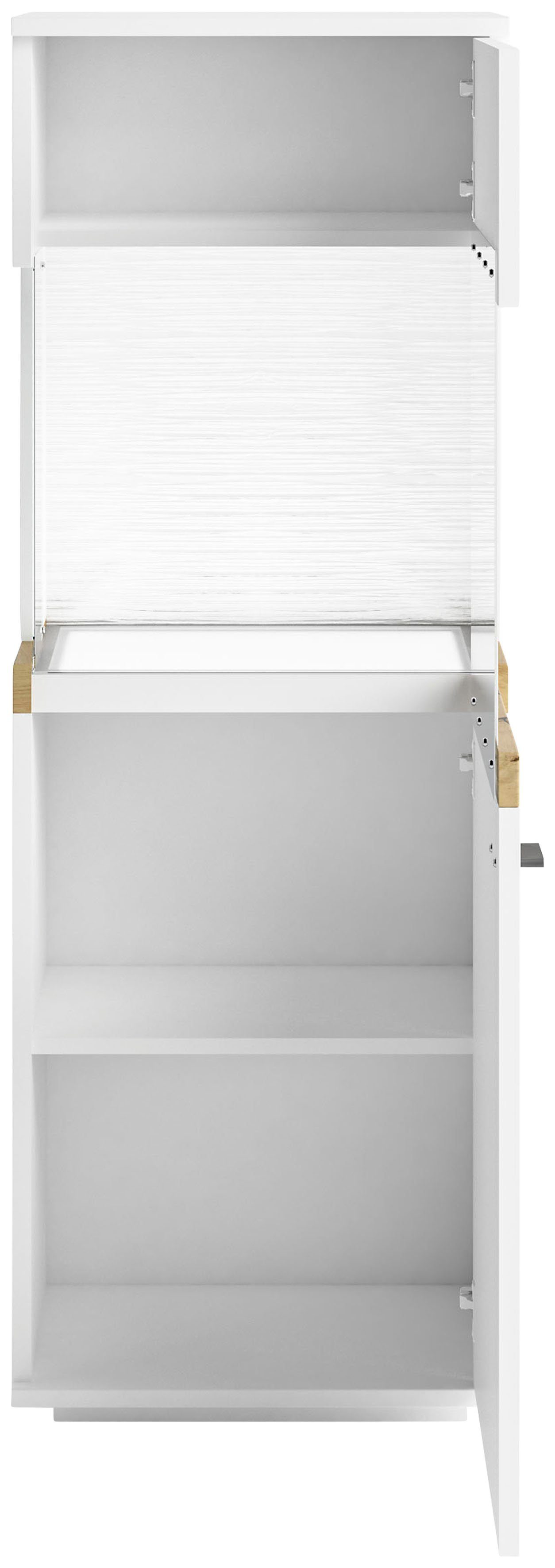 one Größen, Glasvitrine LED-Beleuchtung Verschiedene Lancaster weiss weiss 2 Musterring | set Farben, by mit