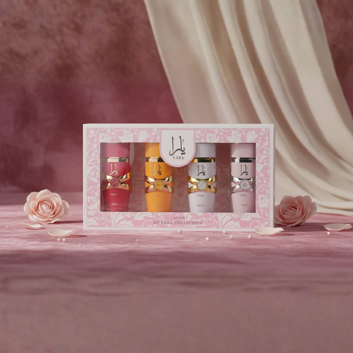 Lattafa Eau de Parfum My Yara Collection Geschenkset 4×25 ml – exklusives Eau de Parfum Set, für Damen mit Yara Candy, Yara Tous, Yara Moi & Yara – Duftset