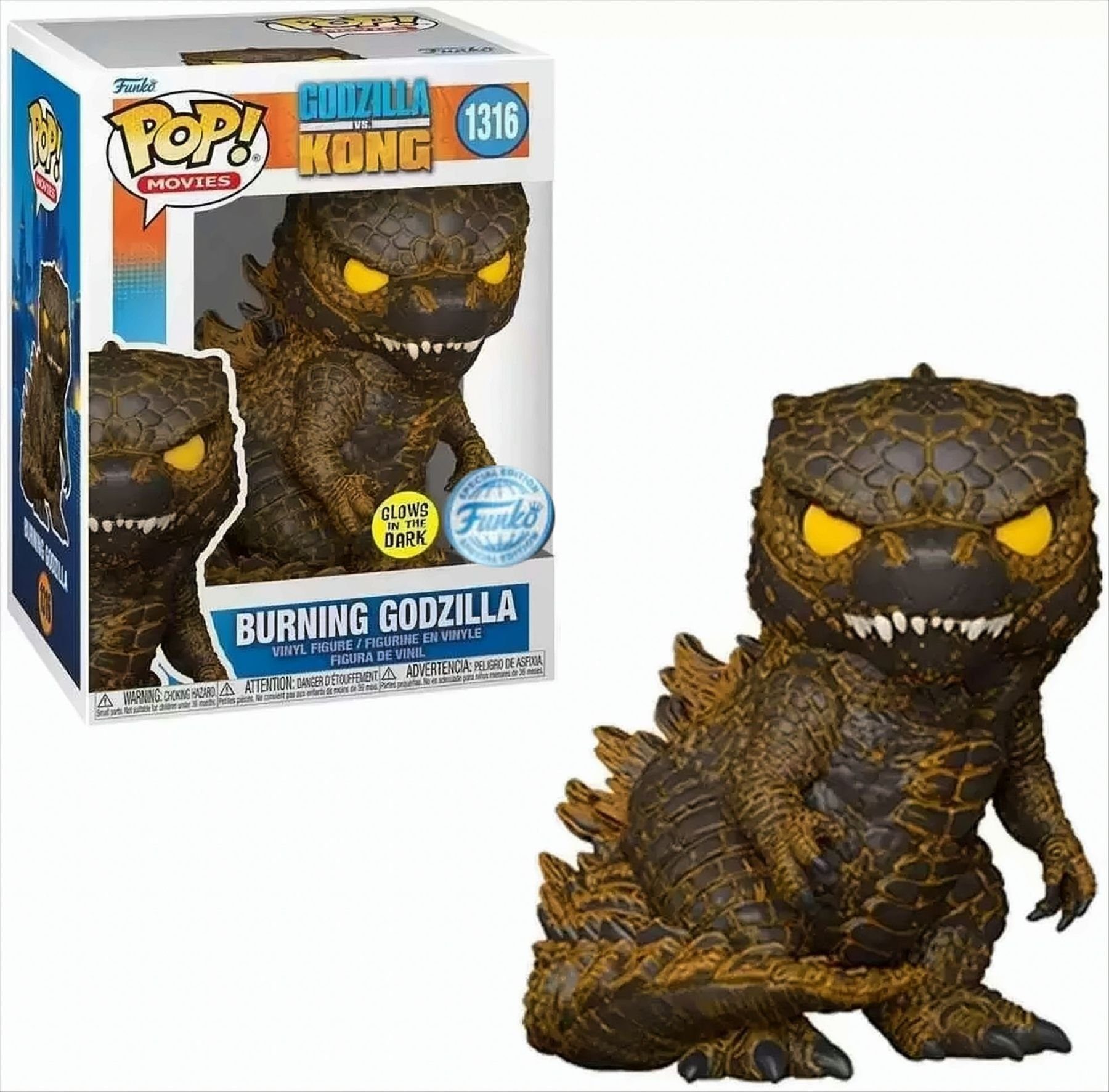 Funko Merchandise-Figur Funko POP 68238, Film Figur von Godzilla, Glow ...