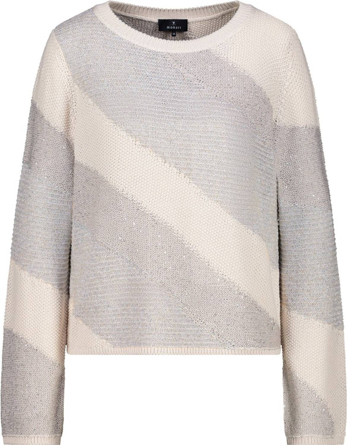 Monari Rundhalspullover 410416 Pailletten günstig online kaufen