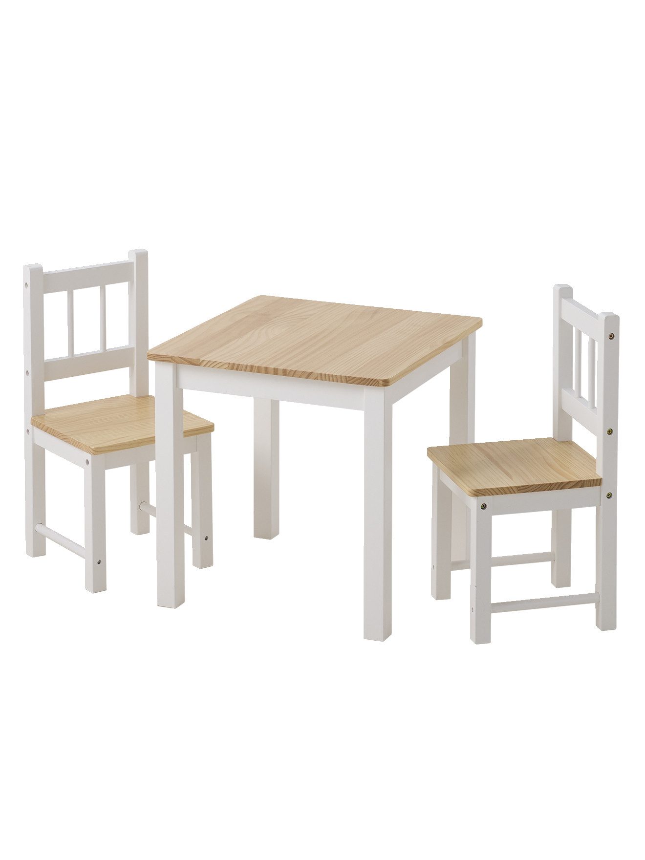 vertbaudet Kindertisch Kinderzimmer Möbel-Set: Tisch & 2 Stühle