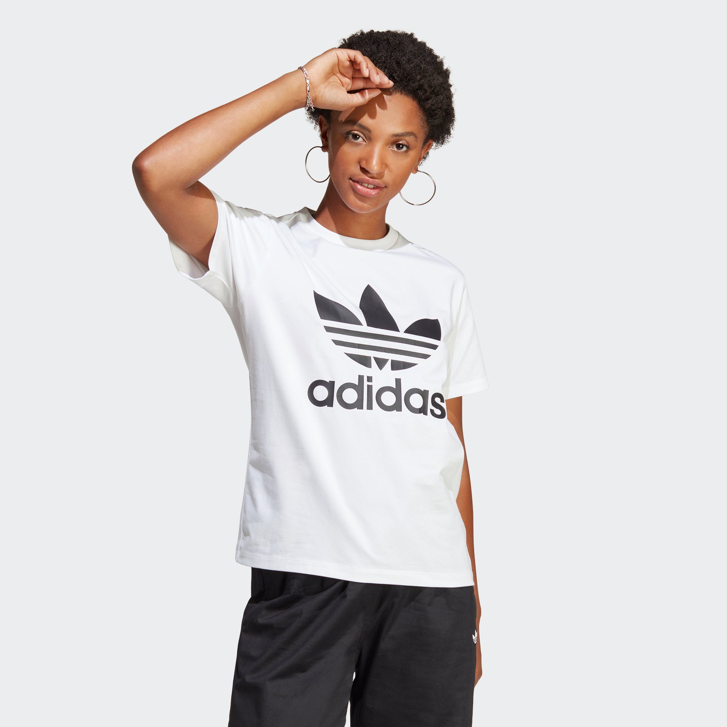 Originals CLASSICS adidas ADICOLOR TREFOIL T-Shirt White