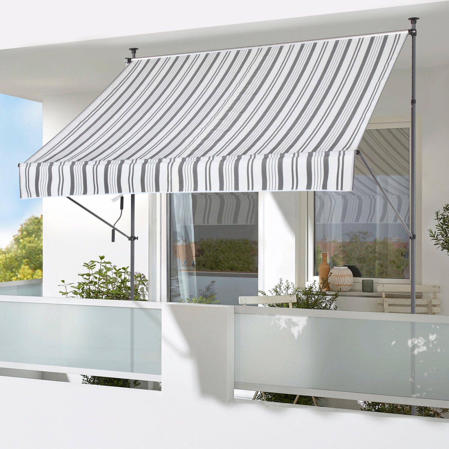 KONIFERA Klemmmarkise Breite/ Ausfall: 200/120 cm günstig online kaufen