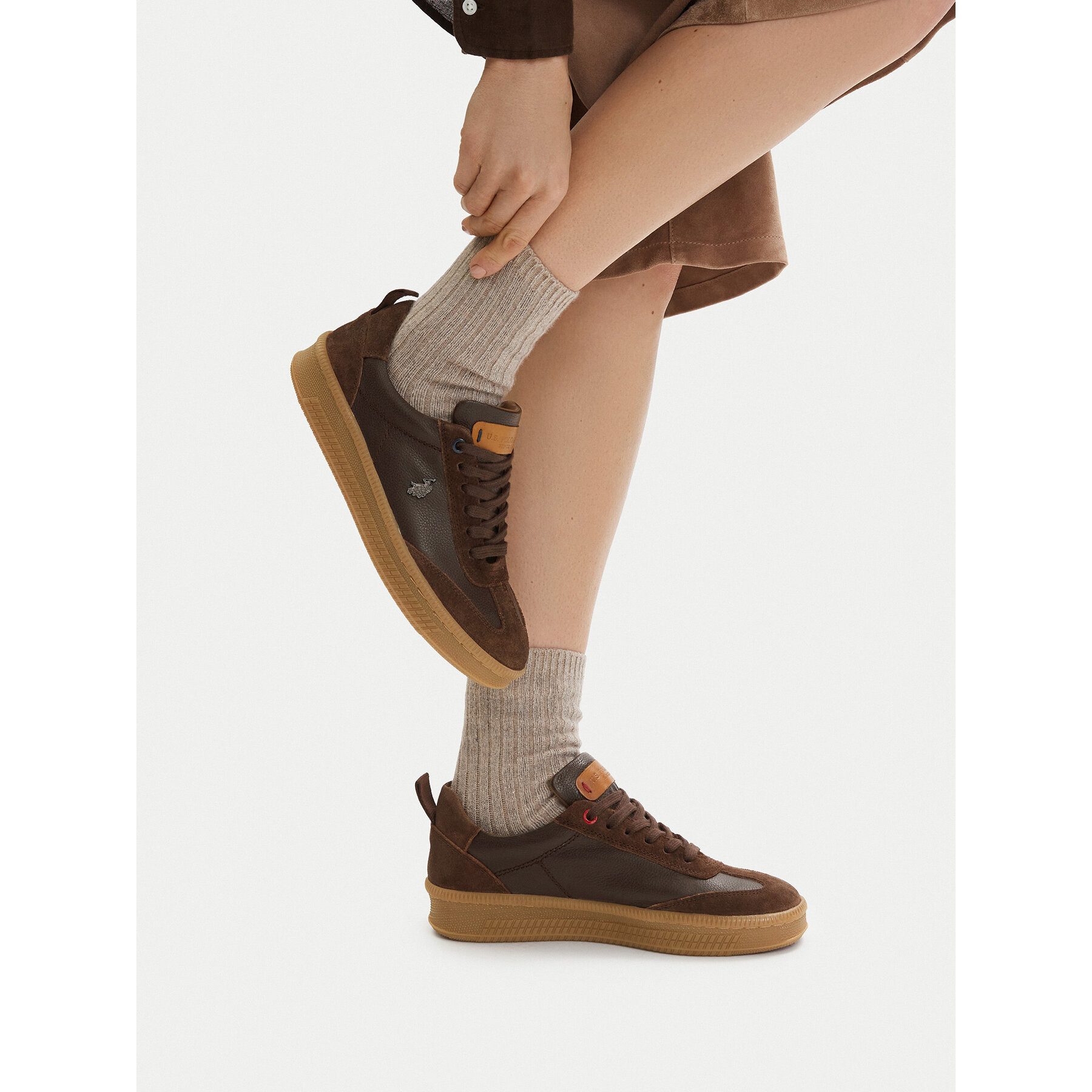 U.S. Polo Assn. US Polo Assn Damen-Sneaker in Braun Sneaker