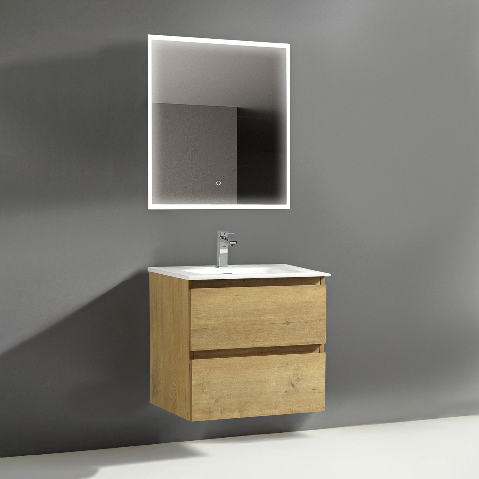 Alpenberger Badmöbel-Set - Badschrank Badezimmerschrank, (Led günstig online kaufen