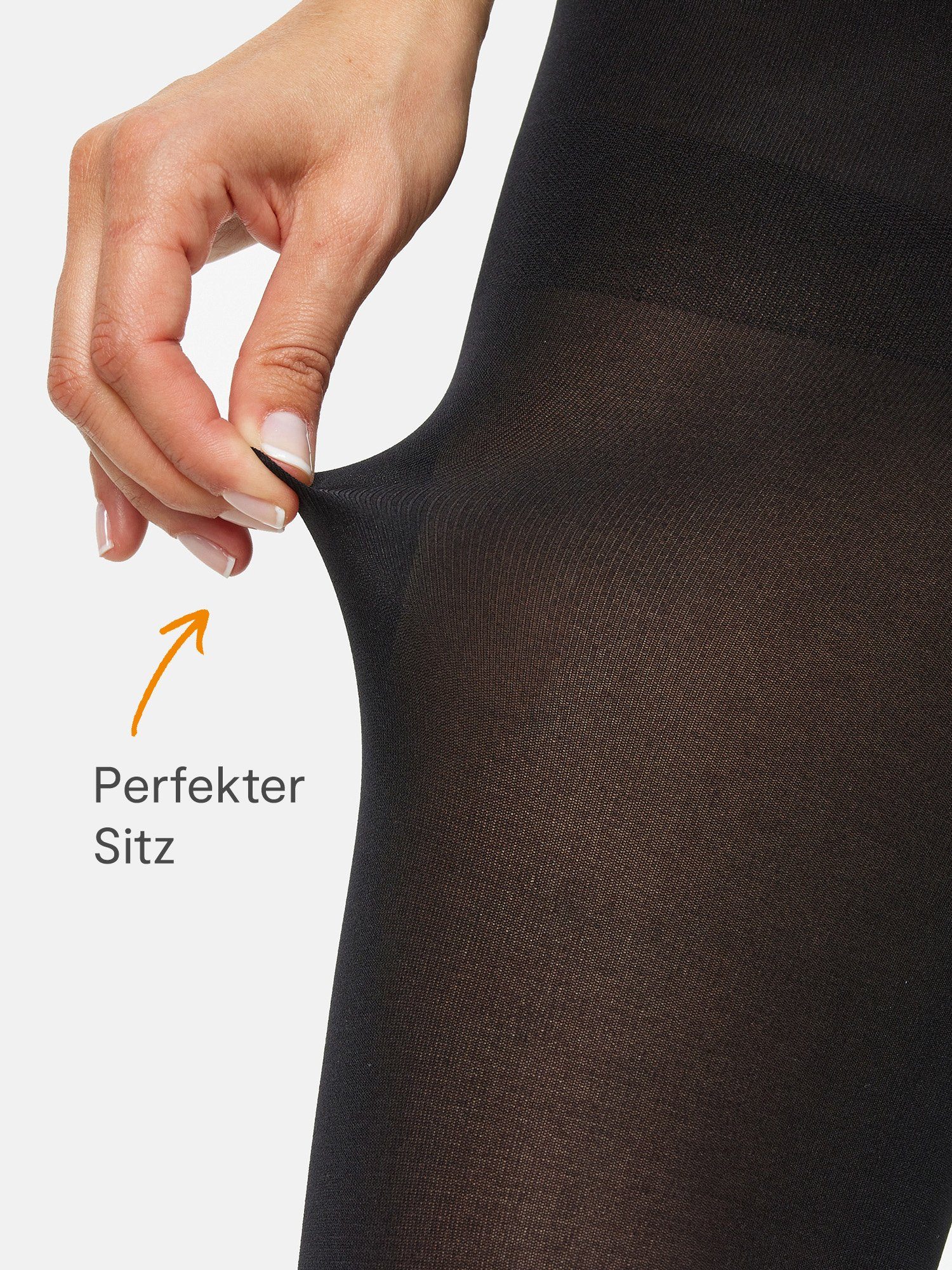 Nur Die Feinstrumpfhose Ultra Blickdicht 80 DEN Damen (1er/3er/6er/9er Pack 1 St) nylon blickdicht opaque frauen multi-pack Fein-strumpfhose softbund – Bild 4 von 5