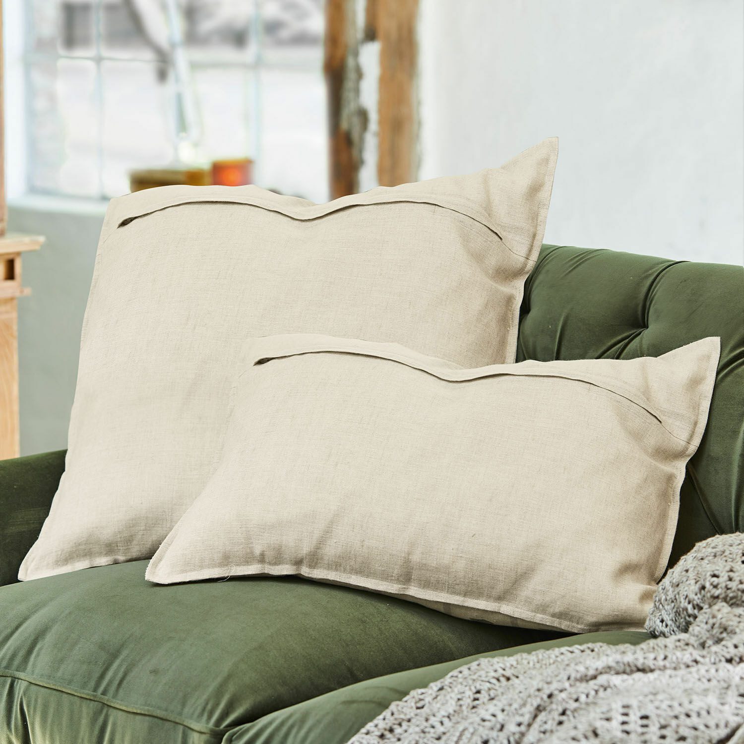 Mirabeau Kissenhülle Kissenhülle 2er Set Emily beige/grün