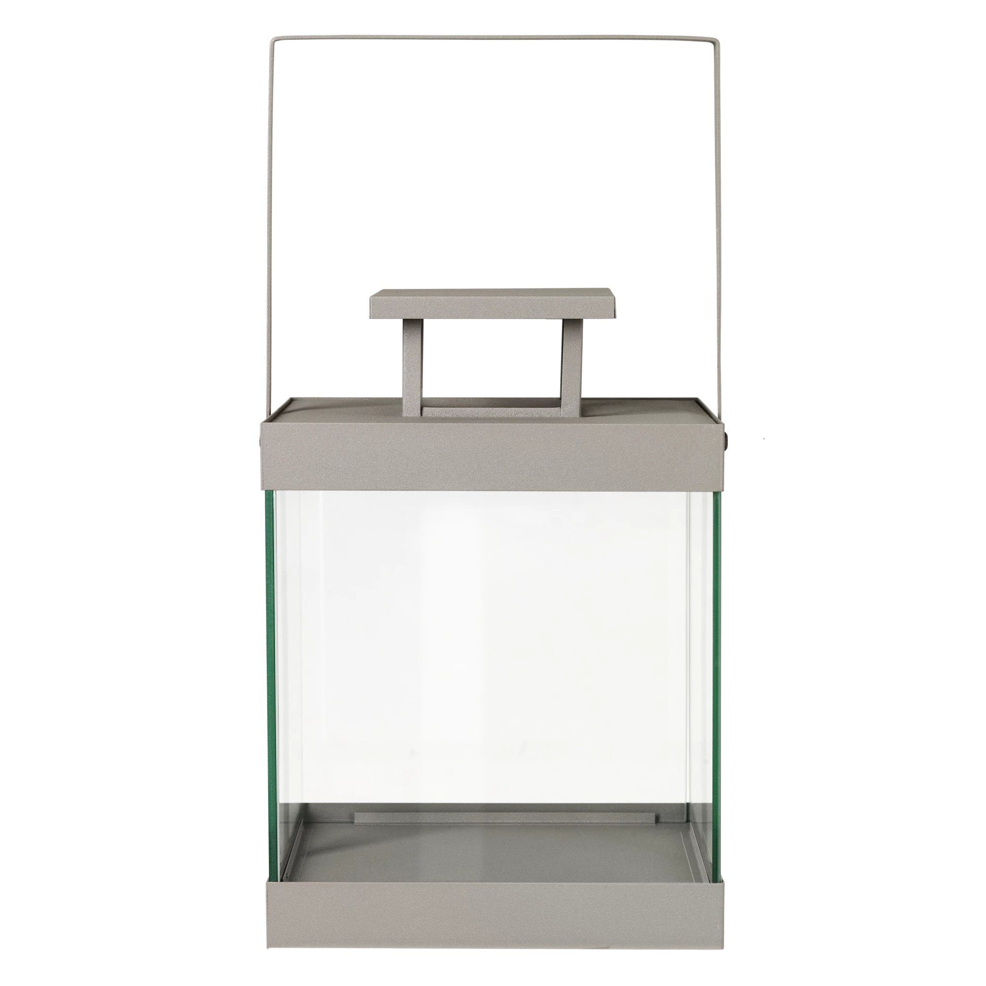 blomus Kerzenlaterne -FINCA- Laterne aus Stahl und Glas: Modernes Design für Innenräume, Stilvolles Design, Glasscheiben, Abnehmbarer Deckel, Geradliniger Griff
