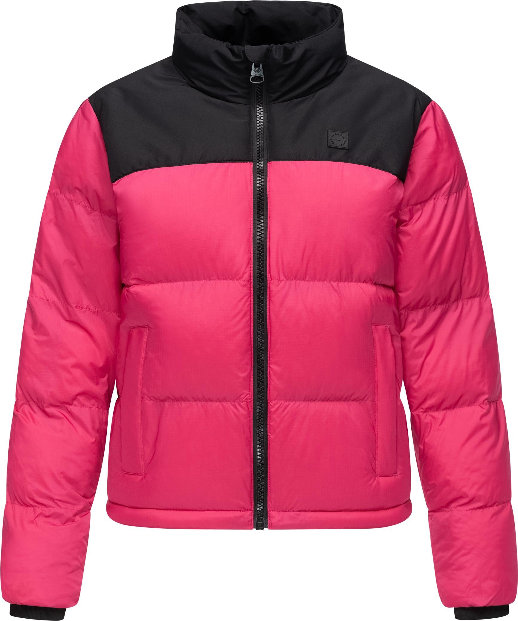 Ragwear Steppjacke Serah stylische Damen Winterjacke im Colourblocking-Design