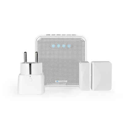 Blaupunkt SHS 100 (Smart Home Set) Sprachgesteuerter Lautsprecher (2 W, Zigbee Gateway integriert, WLAN und Bluetooth, Alexa integriert, Online)