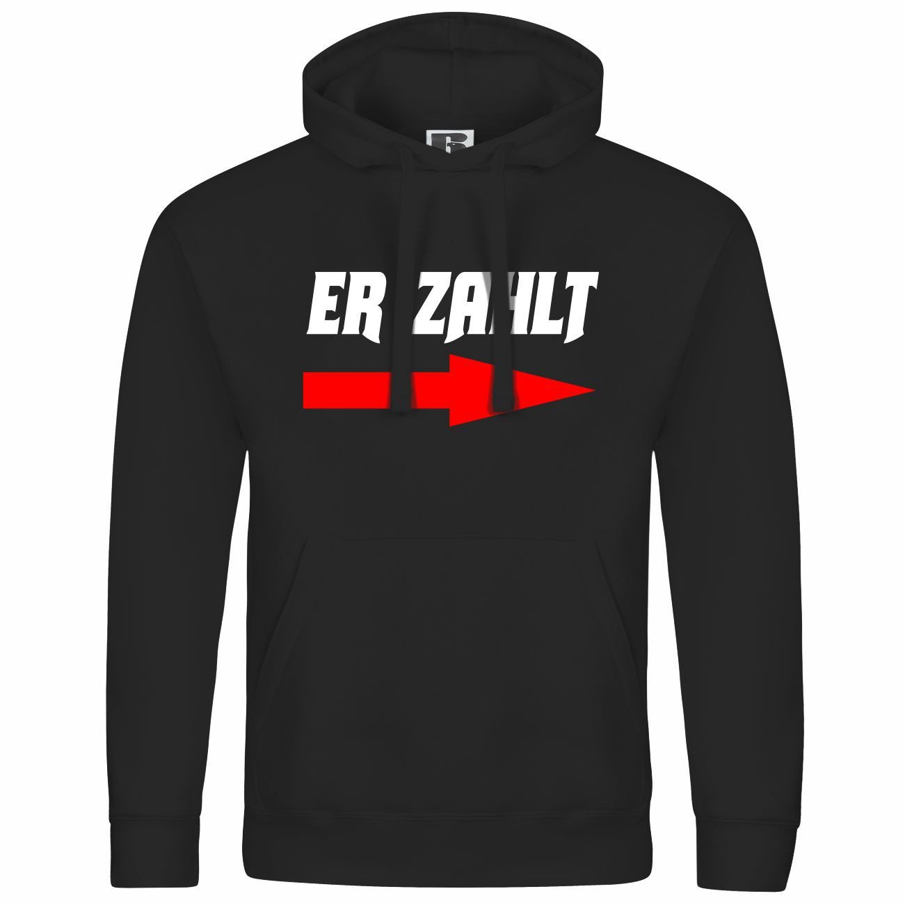 deinshirt Kapuzenpullover Herren Kapuzenpullover Er zahlt Mit Print Motiv, Grafik