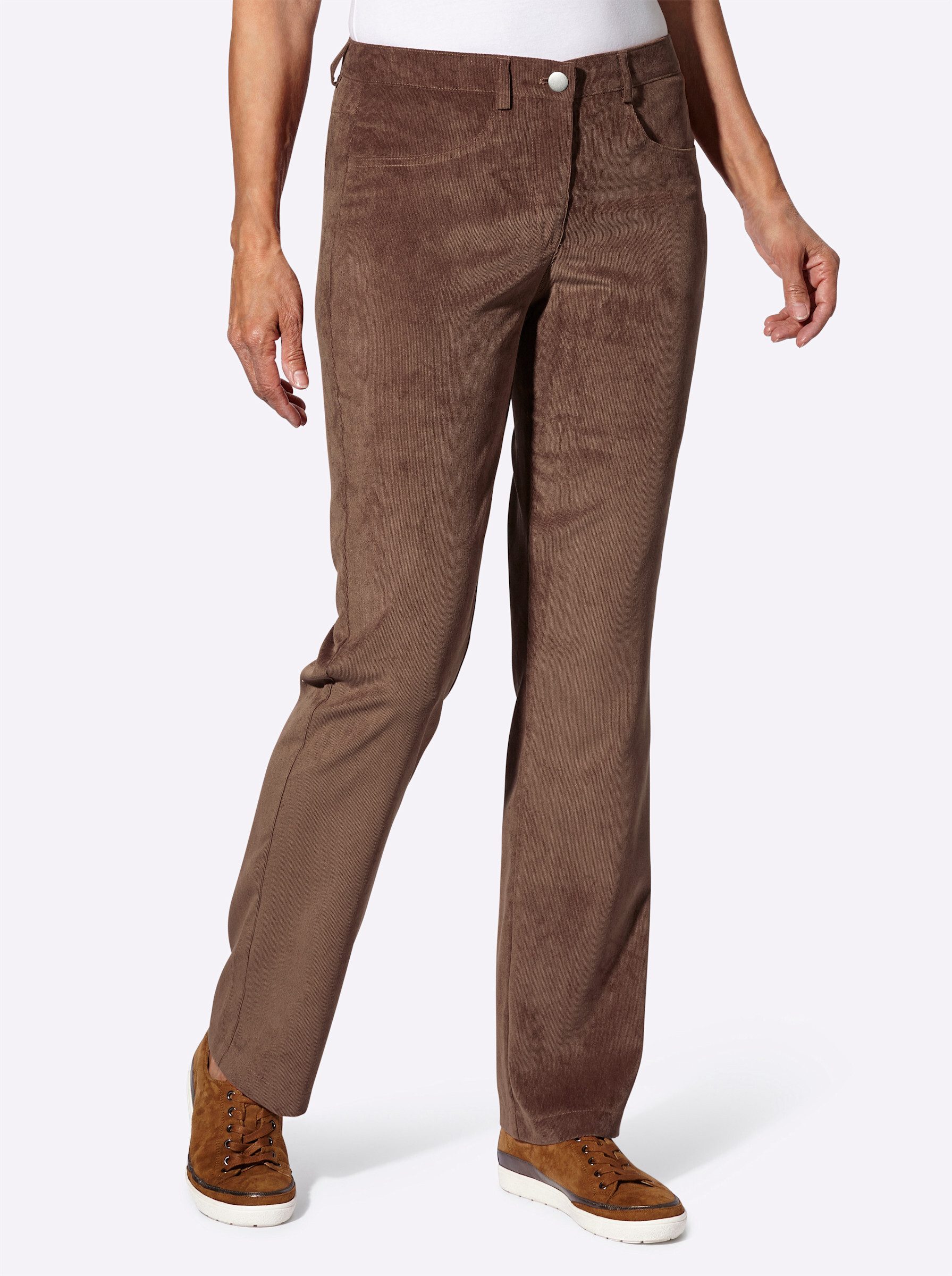 Sieh an! Jerseyhose Cord-Hose komfortabel günstig online kaufen