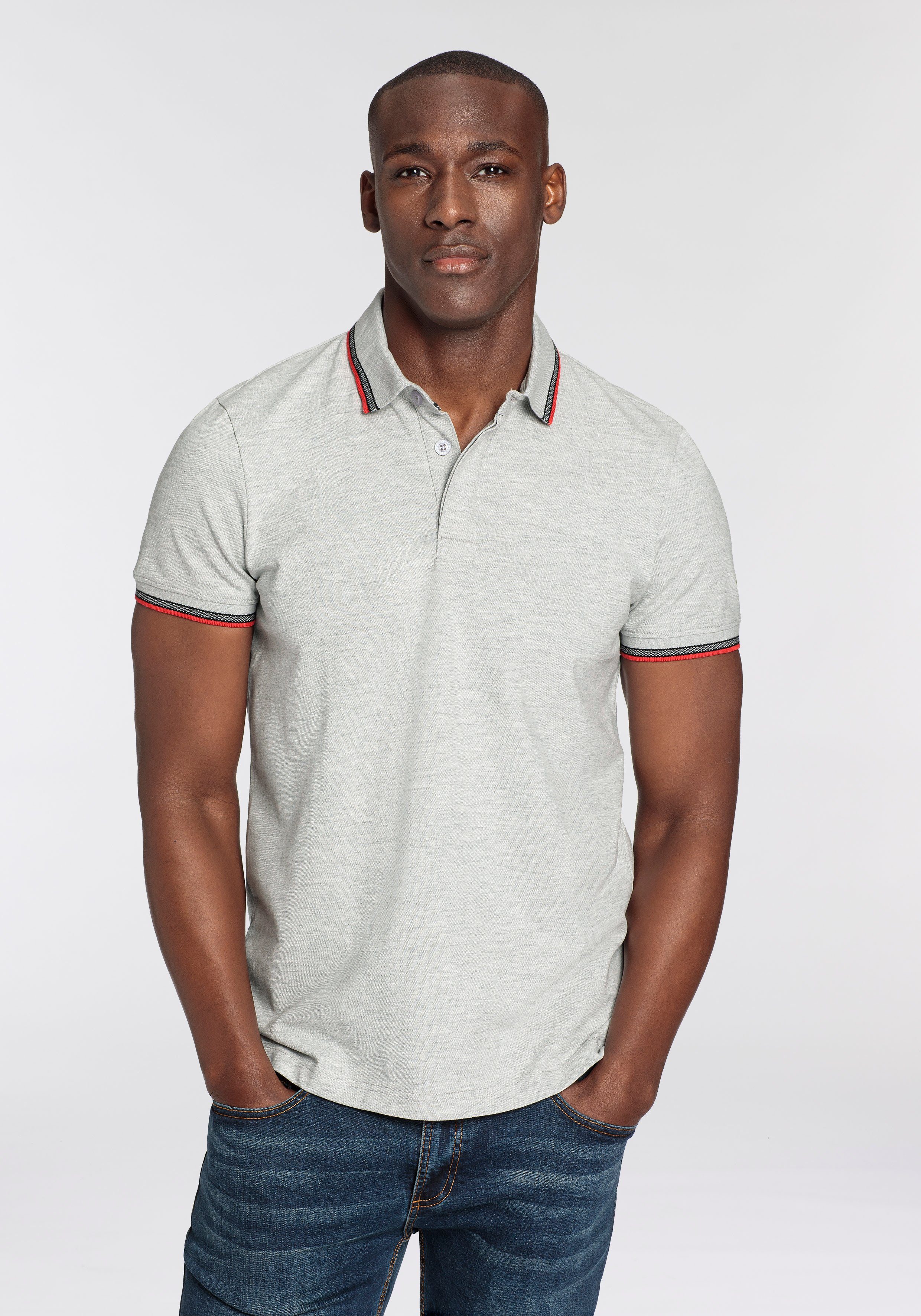 Bruno Banani Poloshirt Kurzarm, schmal geschnitten, günstig online kaufen