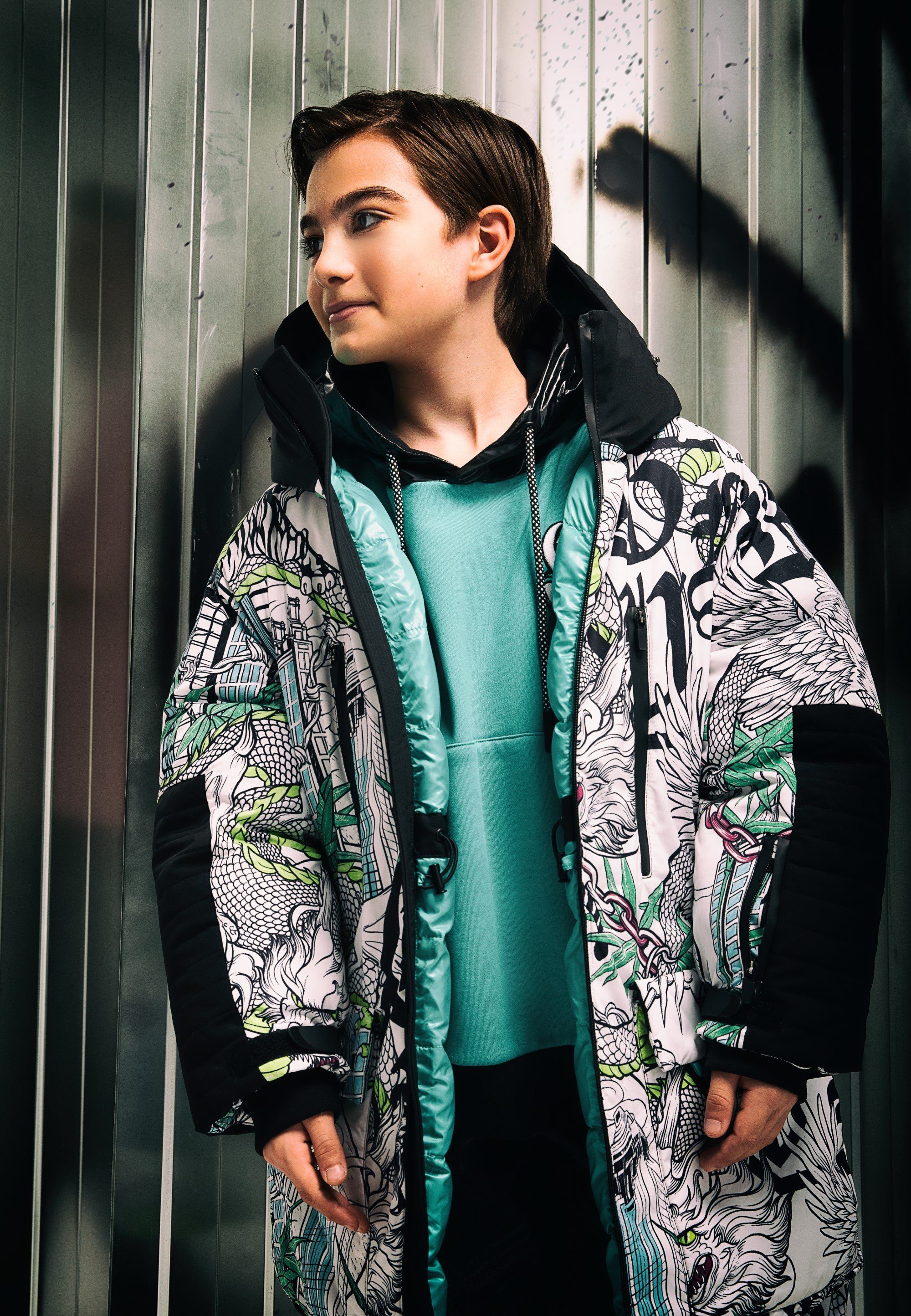 Gulliver verstellbarer Jungen Sweatshirt Kapuze, praktischer für mit Kängurutasche Cooles mit Kapuzensweatshirt