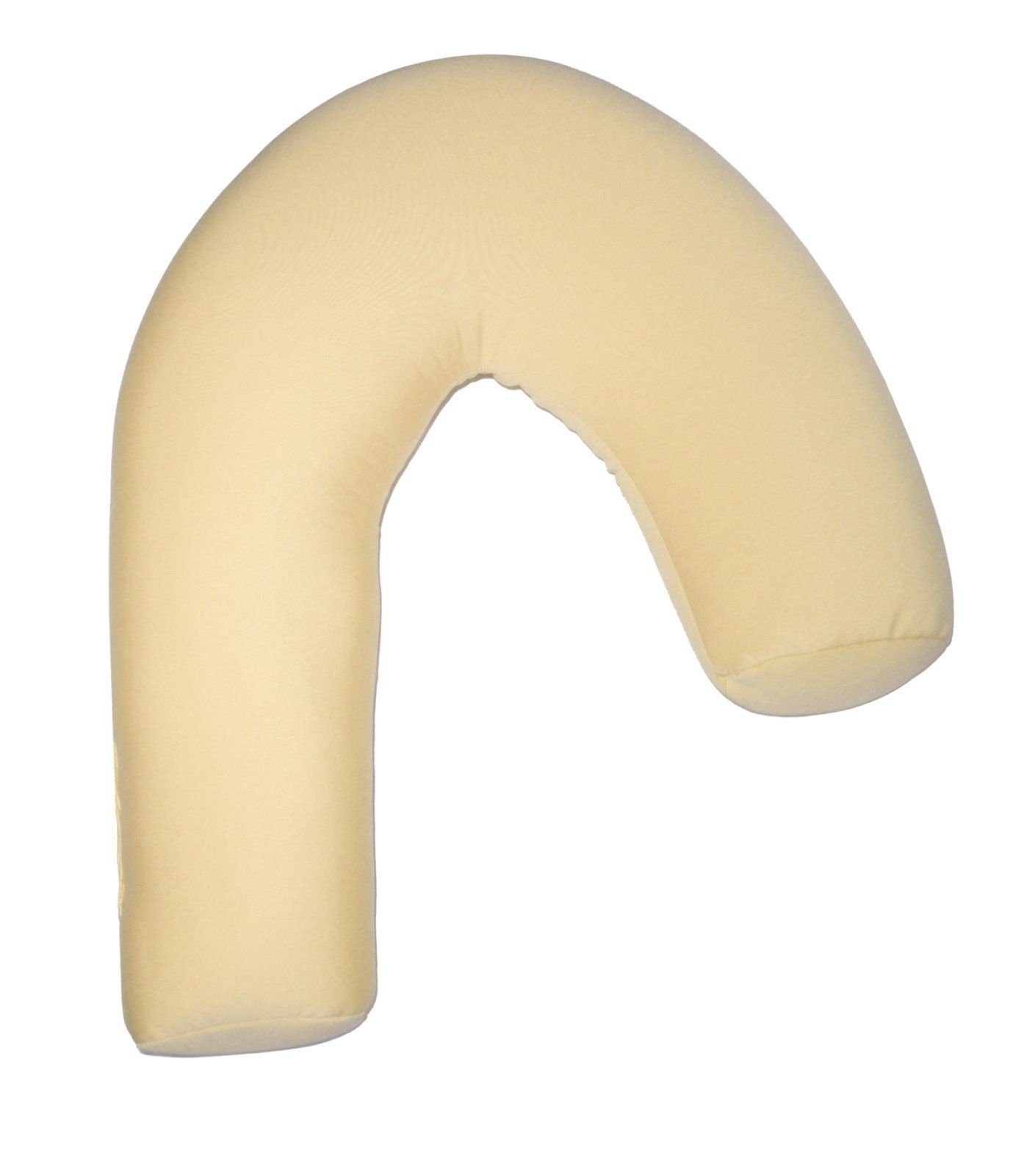 dynamic24 Seitenschläferkissen, 58cm Stillkissen Allergiker Nacken Kopf Kissen beige