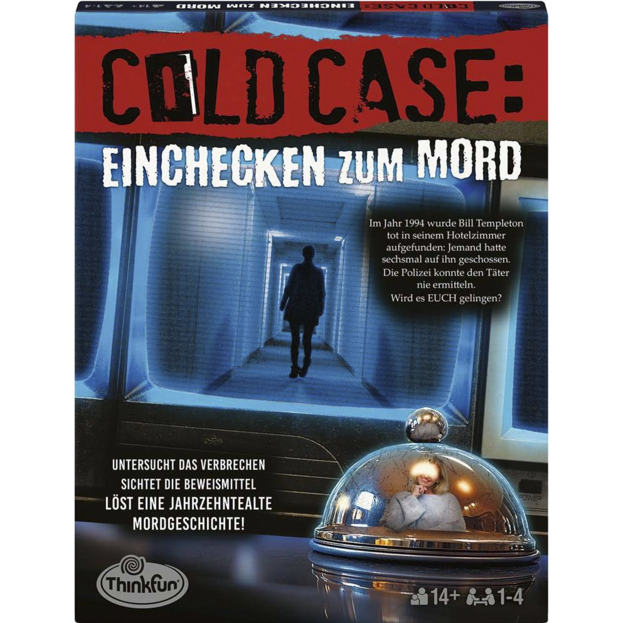 Thinkfun® Spiel THINK FUN Cold Case: Einchecken zum Mord