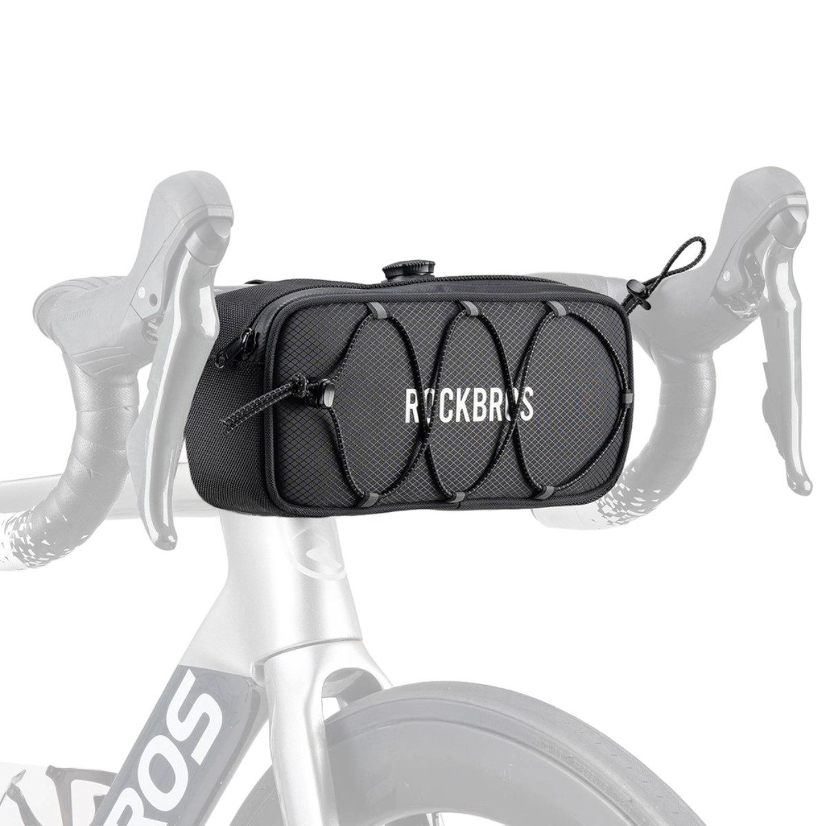 ROCKBROS Fahrradtasche TL001 ROAD TO SKY, Wasserdichte Lenkertasche mit FITGO-System