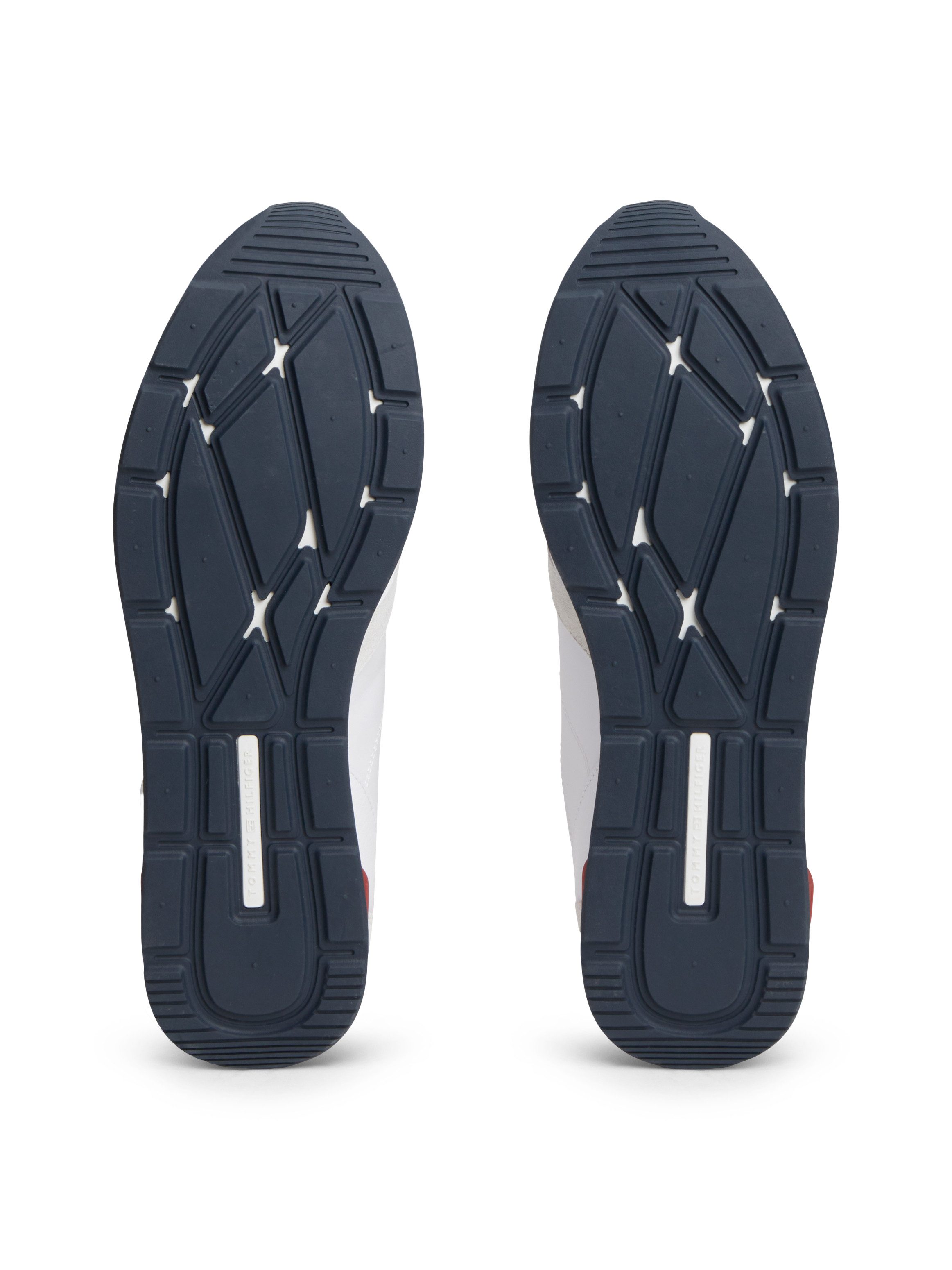 Tommy Hilfiger T HILFIGER CORE LTH RUNNER Sneaker Freizeitschuh, Halbschuh, Schnürer mit Kontrastbesatz an der Ferse