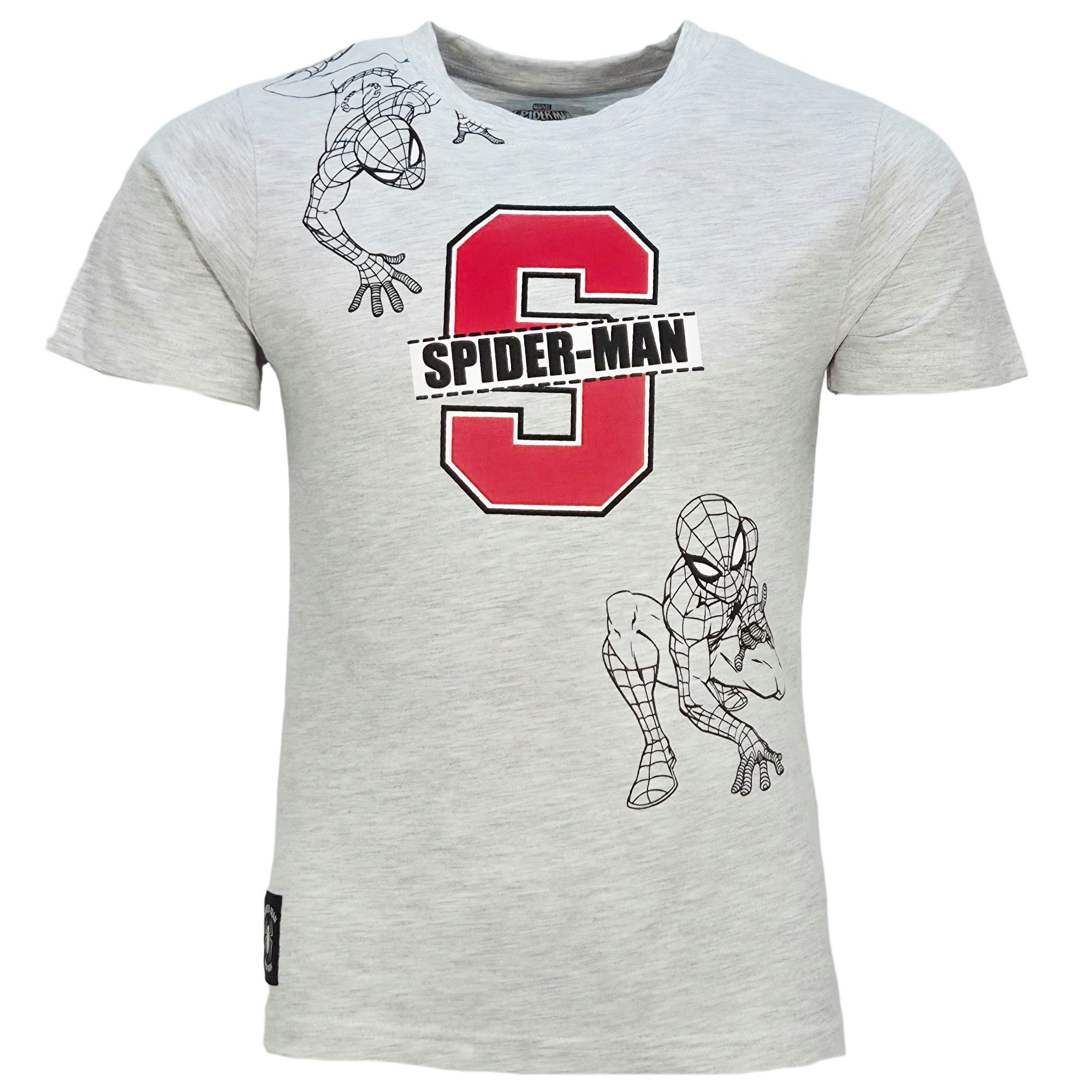 Print-Shirt Marvel Spiderman Kinder Jungen T-Shirt Kurzarm Shirt