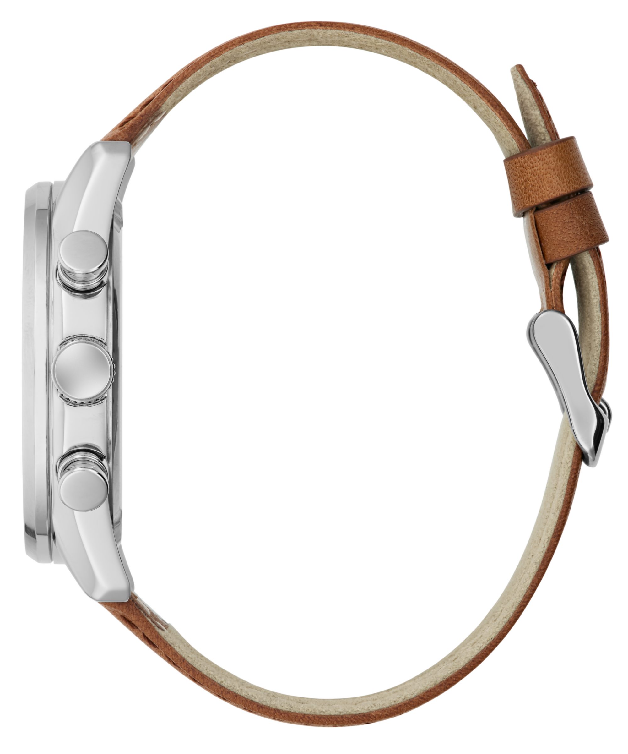 Guess Multifunktionsuhr DAWSON GW0972G1, Quarzuhr, Armbanduhr, Herrenuhr, Lederarmband
