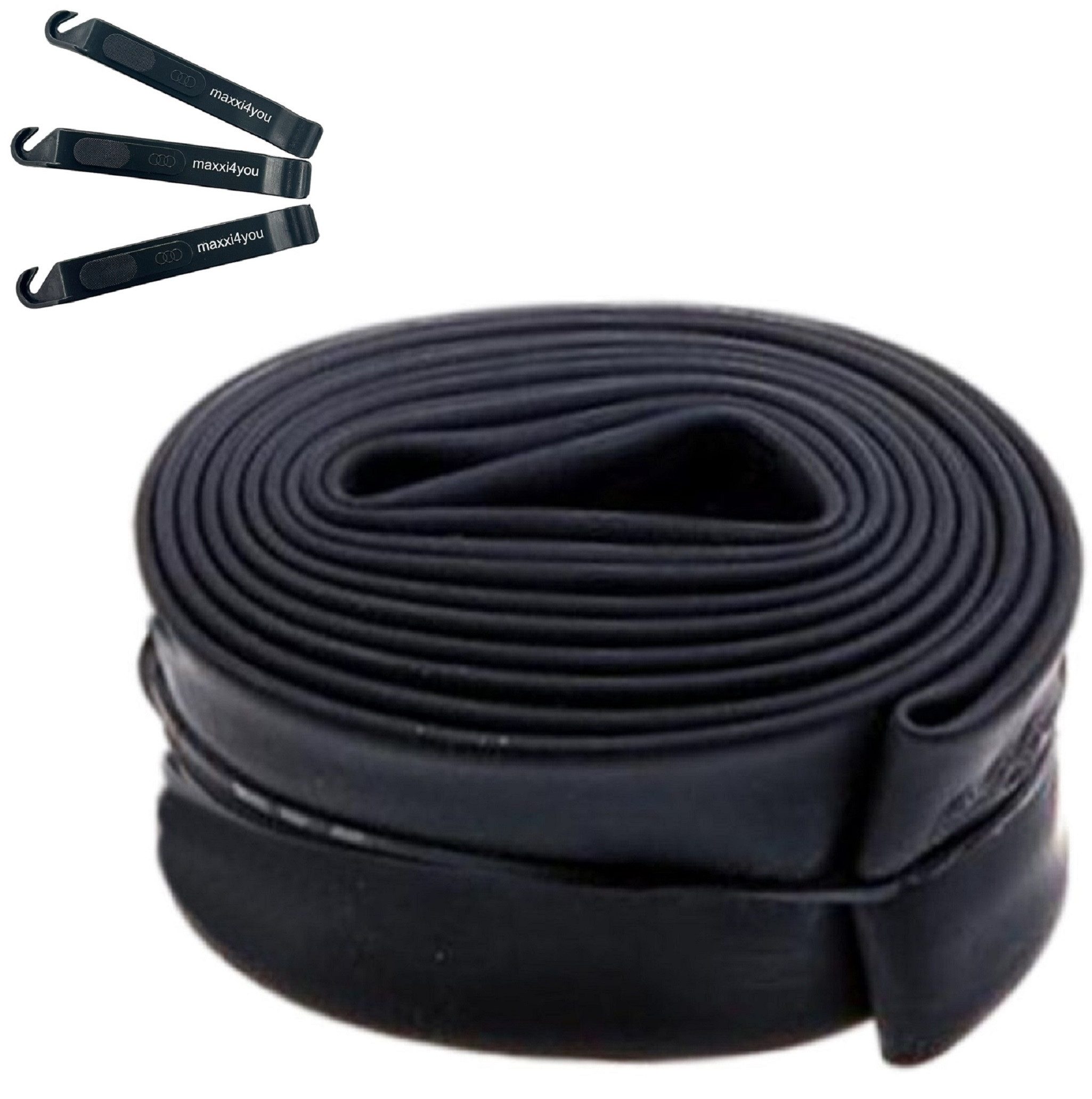 Fahrradschlauch 1x VEE Rubber Fahrradschlauch 24 SV Ventil inkl. maxxi4you Reifenheber
