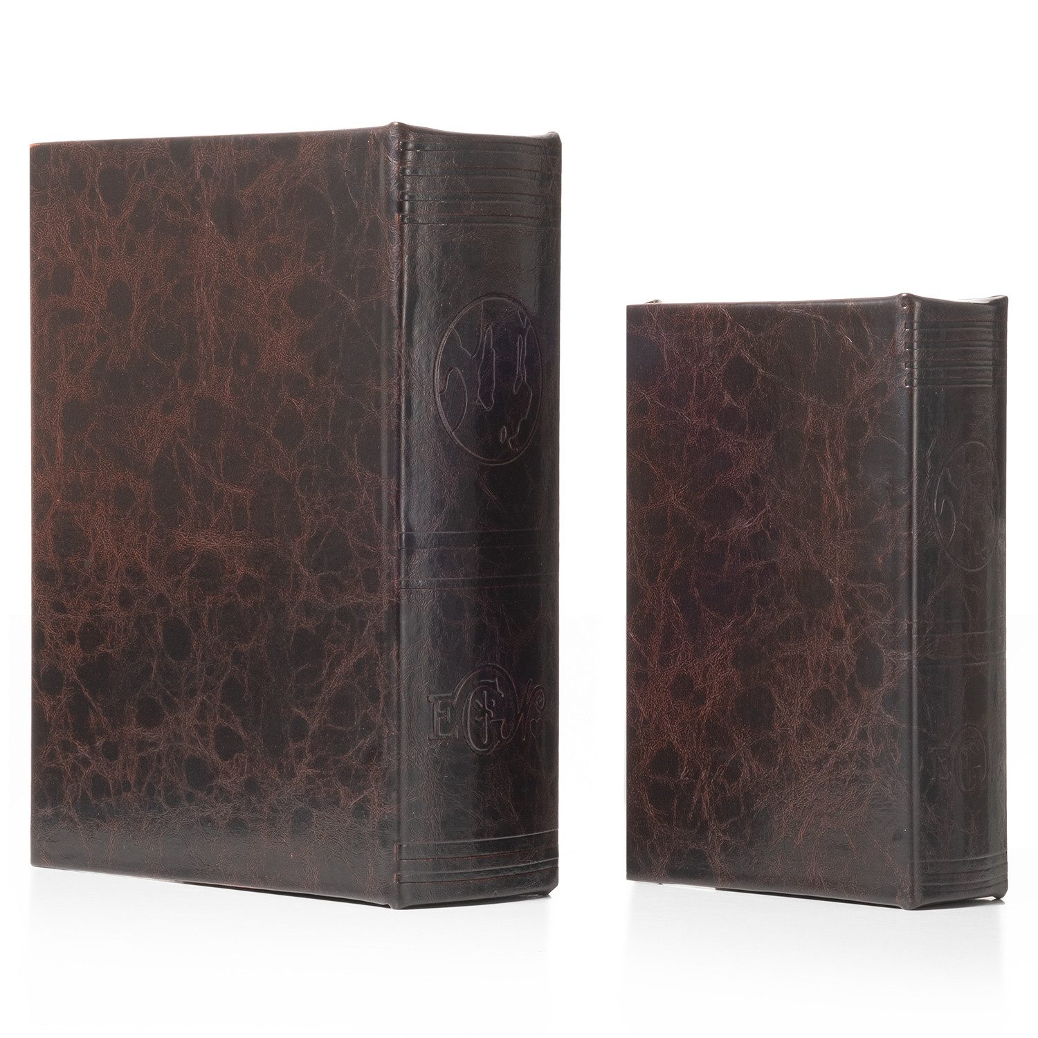 Moritz Etui Buchattrappe Dunkelbraun mit Ornamenten – Bild 5 von 5