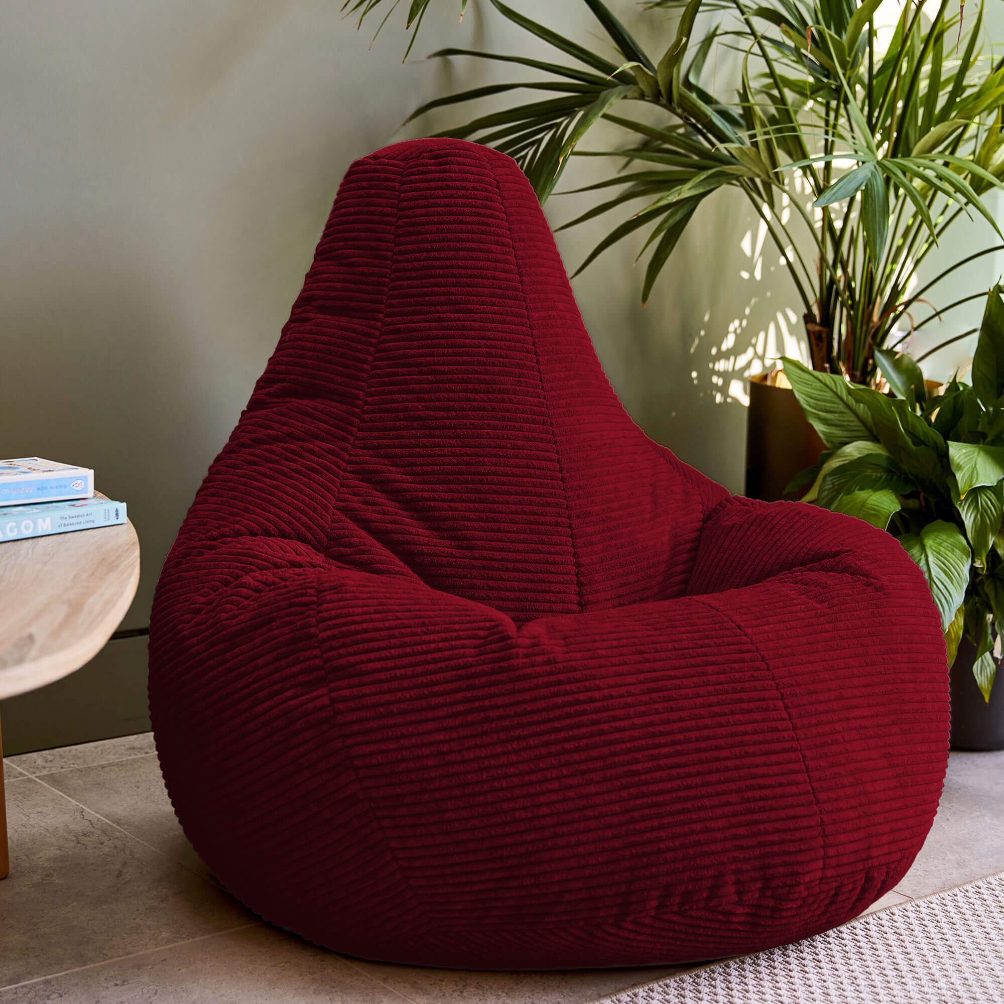 icon Sitzsack Sessel mit Rückenlehne aus Cord „Dalton“, Sitzsack XXL, Gaming Sitzsack, Made in Germany, Erwachsene & Kinder