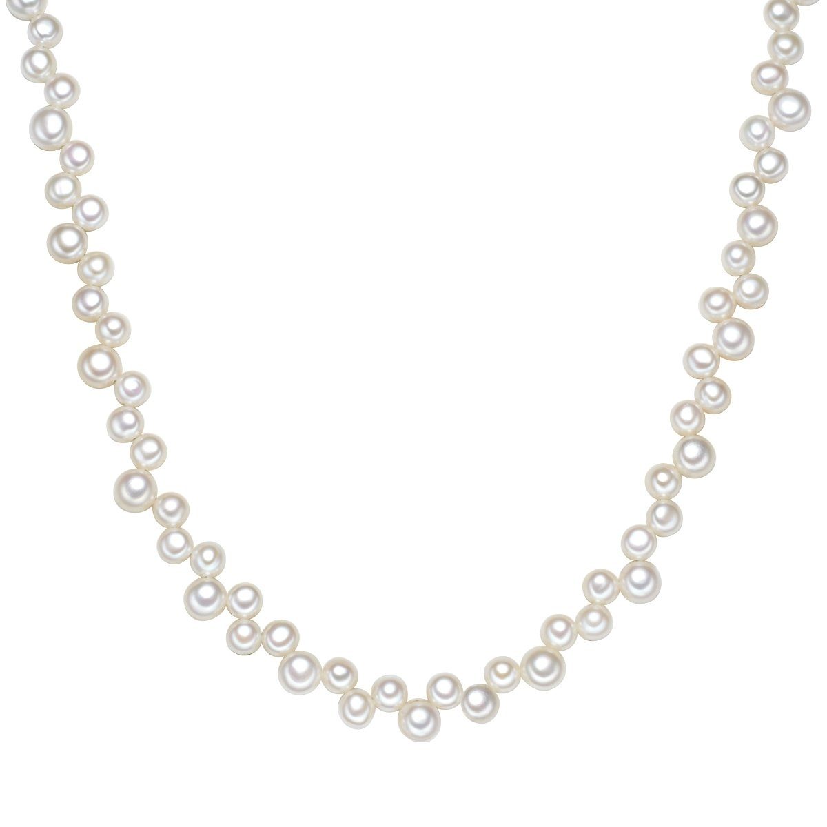 Perlenkette silber