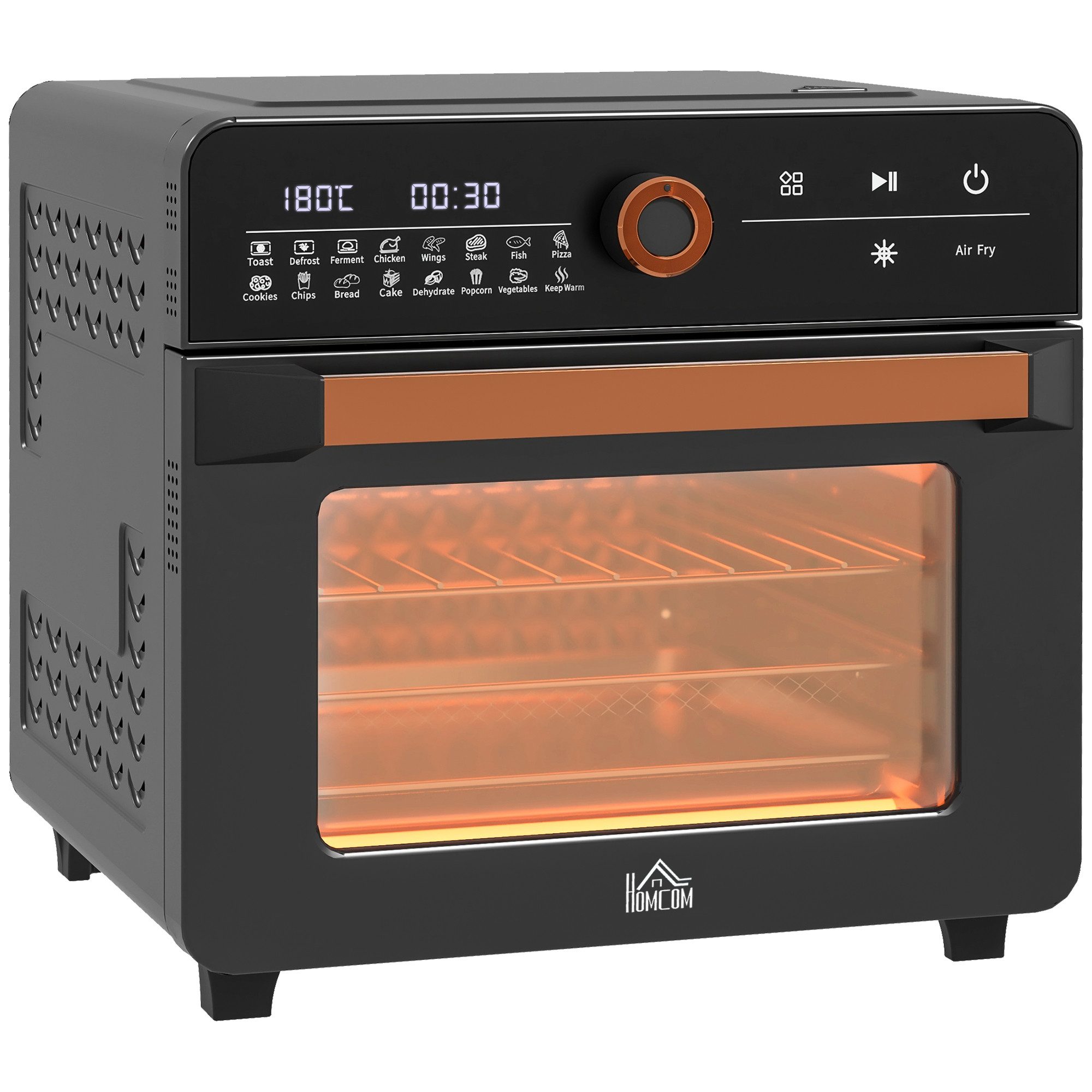 Artikel klicken und genauer betrachten! - Das retro-angehauchte Design dieses Mini Backofens bringt nostalgischen Charme in Ihre Küche, kombiniert mit moderner Technik. Die Temperatur lässt sich mühelos zwischen 40 und 220° C einstellen. | im Online Shop kaufen