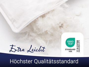 Kopfkissen, ZOLLNER, Füllung: 85% Federn, 15% Daunen, Seitenschläfer, waschbar bis 60°C, Trocknergeeignet, 60 x 80 cm, 100% Baumwolle, vom Hotelwäschespezialisten