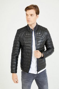 dc Dericompany Lederjacke BD00117 Herren "Seth" aus Lammleder, Echtleder Übergangsjacke, Freizeitjacke, Bikerjacke aus echtem Leder