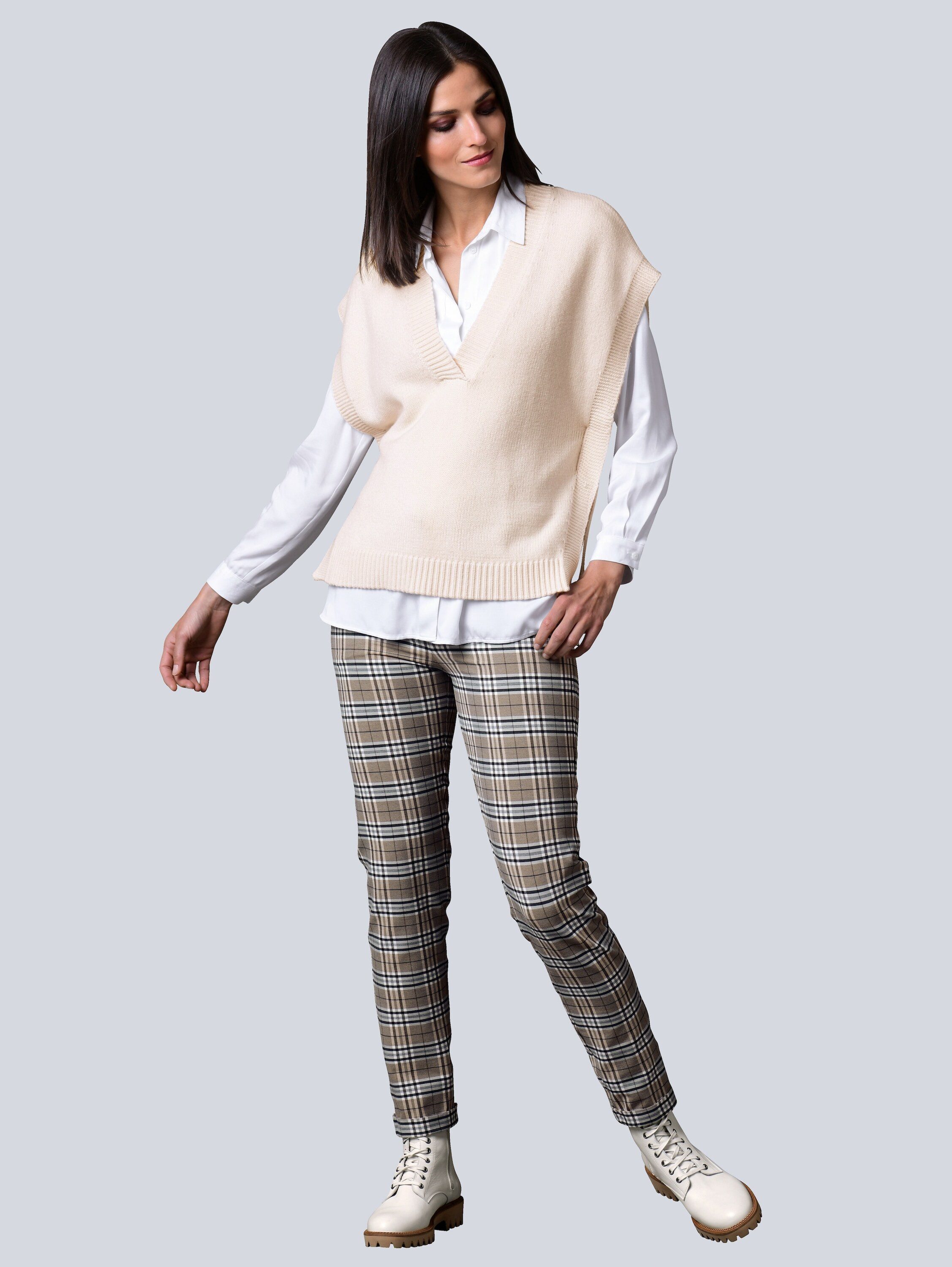 Alba Moda Pullunder Pullunder in lässiger Oversized-Form