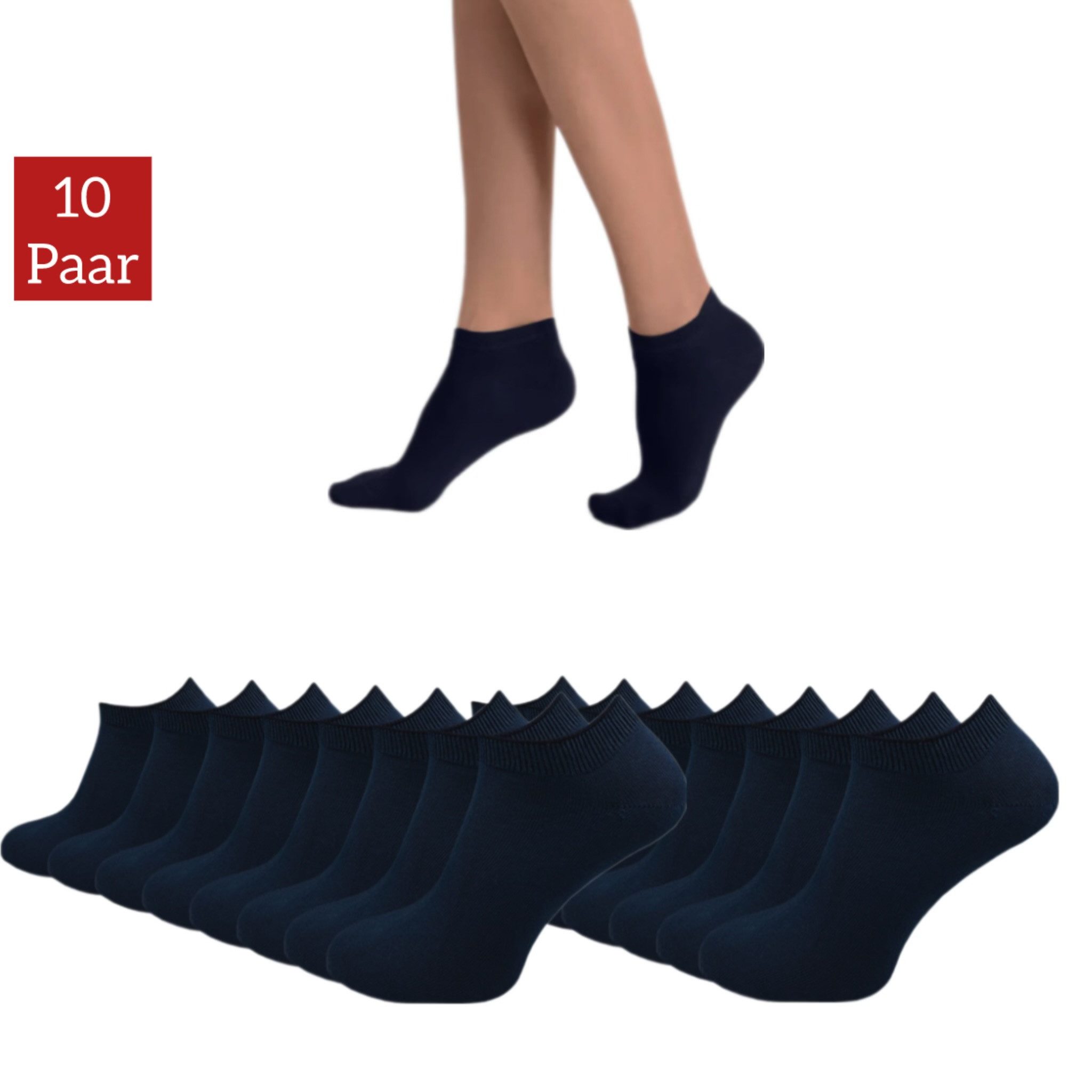 NERS Kurzsocken aus Baumwolle 10-20 Paar, günstig online kaufen