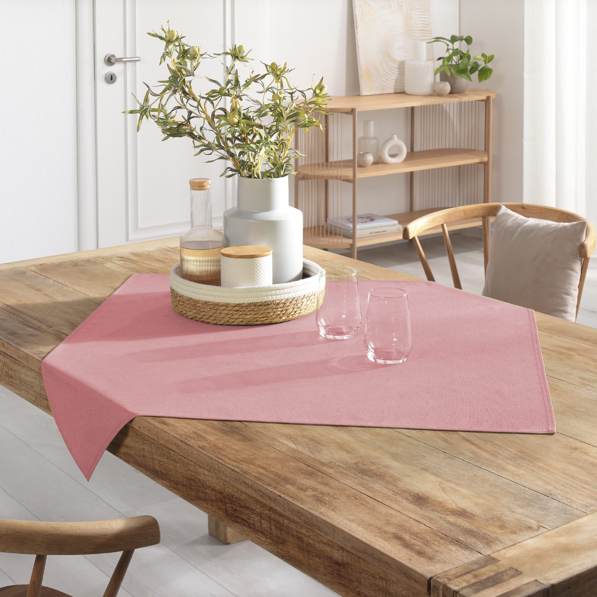 Delindo Lifestyle Tischdecke WIEN HOME abwaschbar (1-tlg), Leinenstruktur m günstig online kaufen