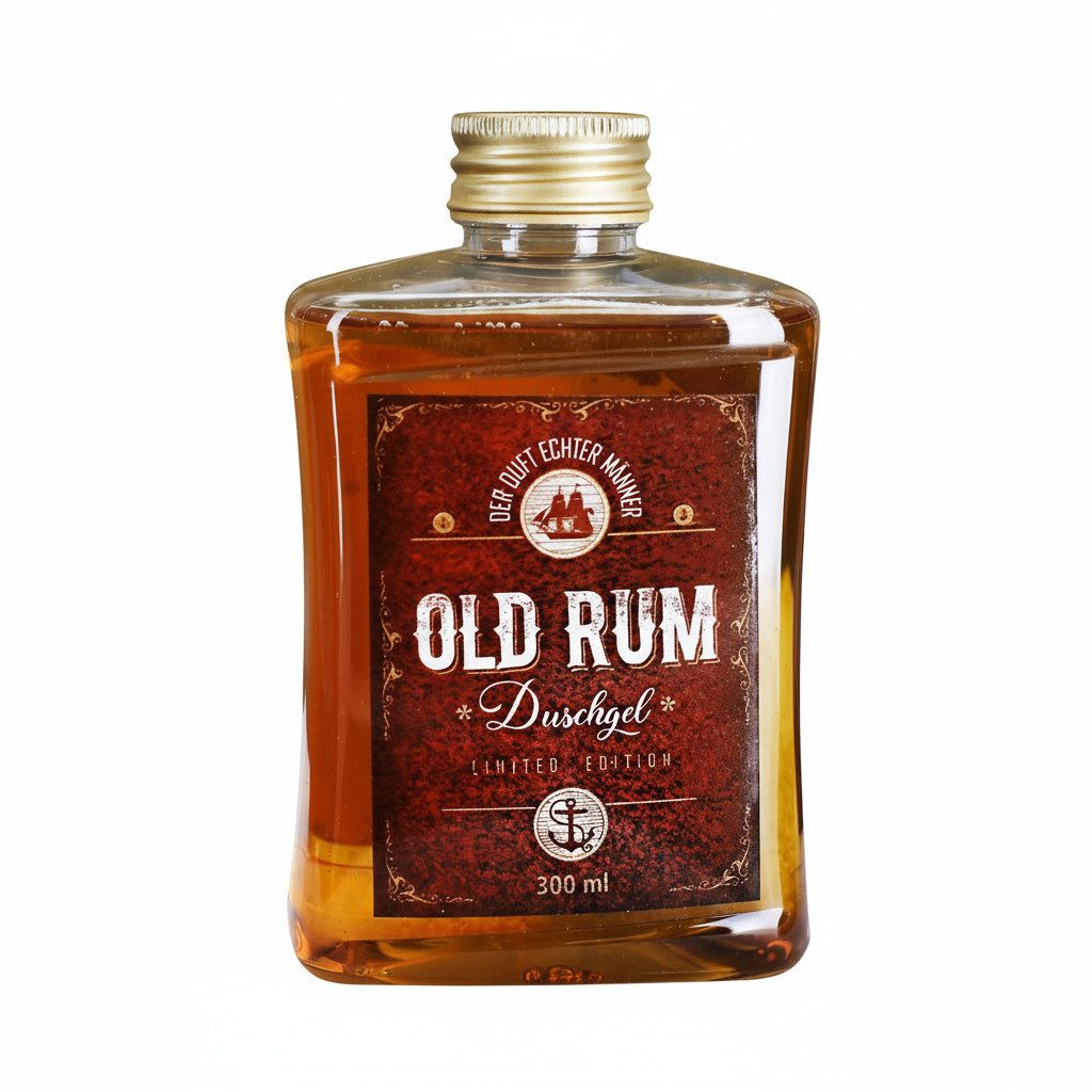 Herz & Heim Duschgel "Old Rum" als Geschenk für Männer - Lustiges Duschgel mit Rum Aroma, 300 ml Inhalt