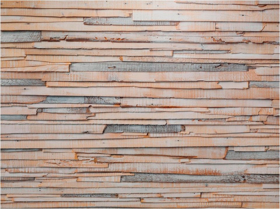 KOMAR Fototapete Whitewashed Wood Wunderschöne