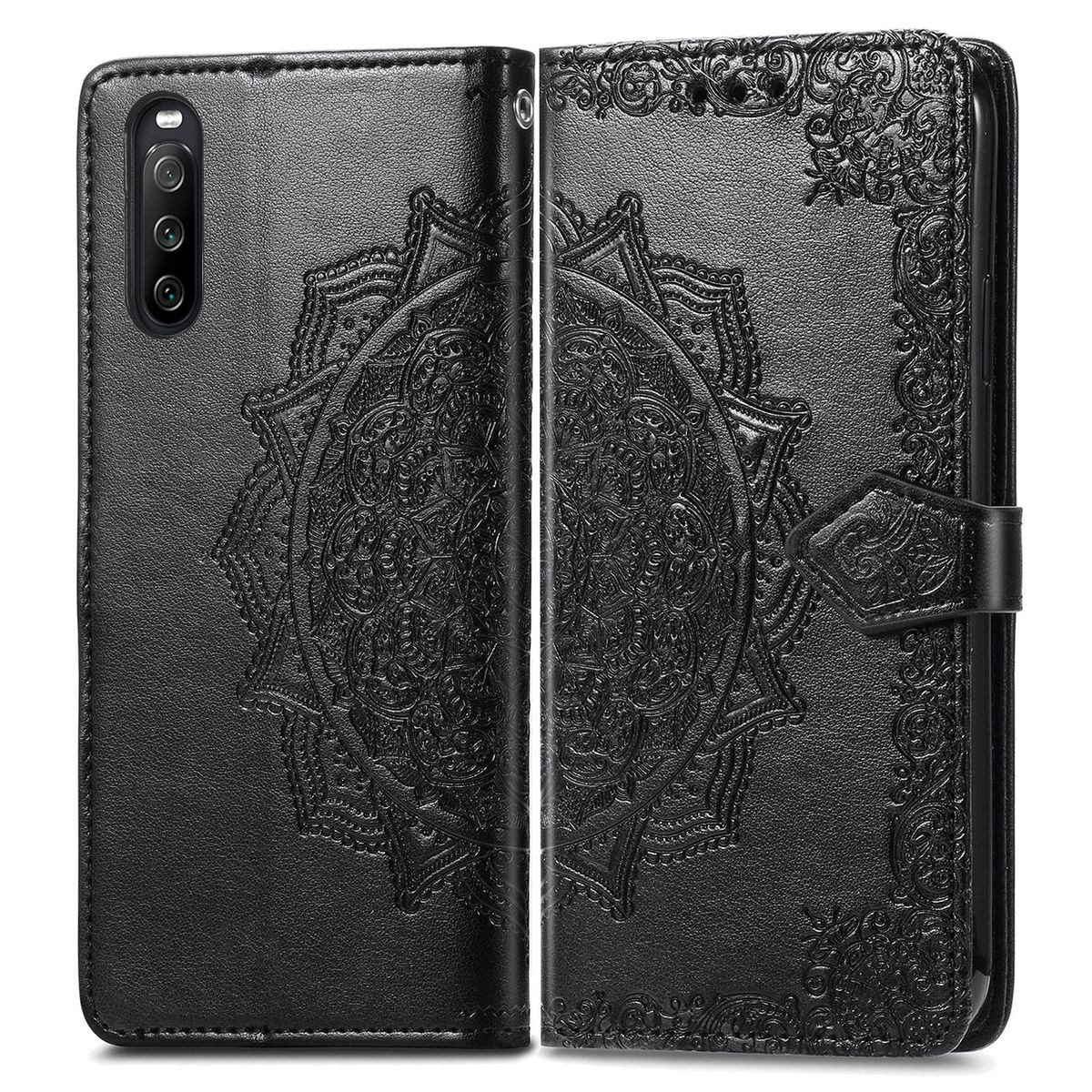 König Design Handyhülle Sony Xperia 1 III, Schutzhülle Schutztasche Case Cover Etuis Wallet Klapptasche Bookstyle