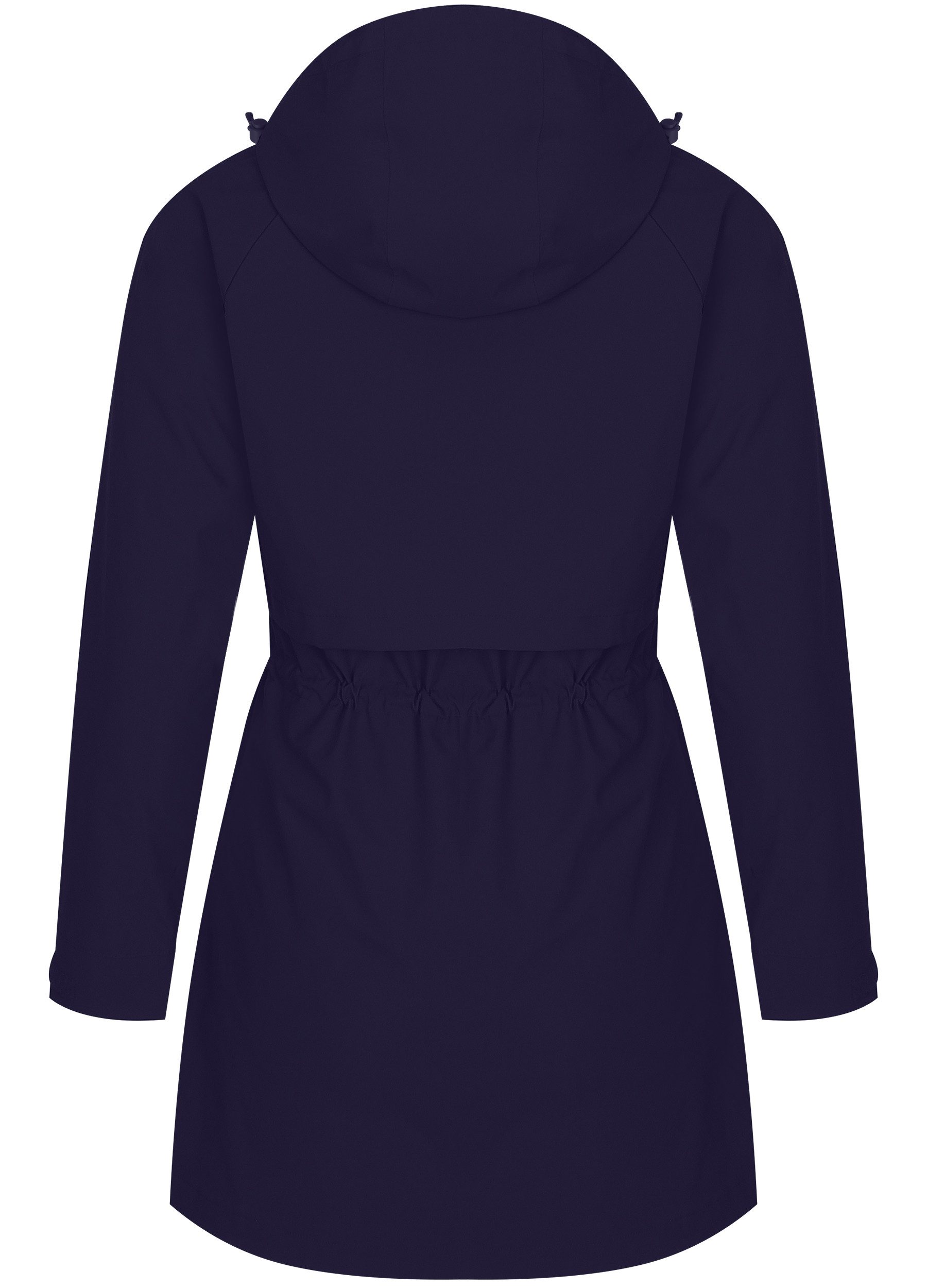 ATLASLAVA Regenjacke Damen Regenmantel Wasserdicht Kapuze Women Rain Jacke (1-St) Übergangsjacke Outdoor Frühling Sommer Herbst