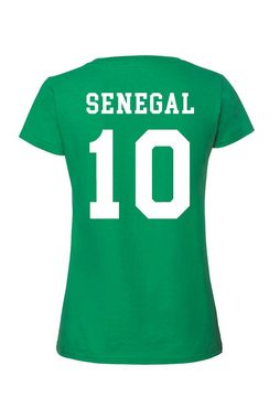 Youth Designz T-Shirt Senegal Damen Shirt mit trendigem Trikot Look
