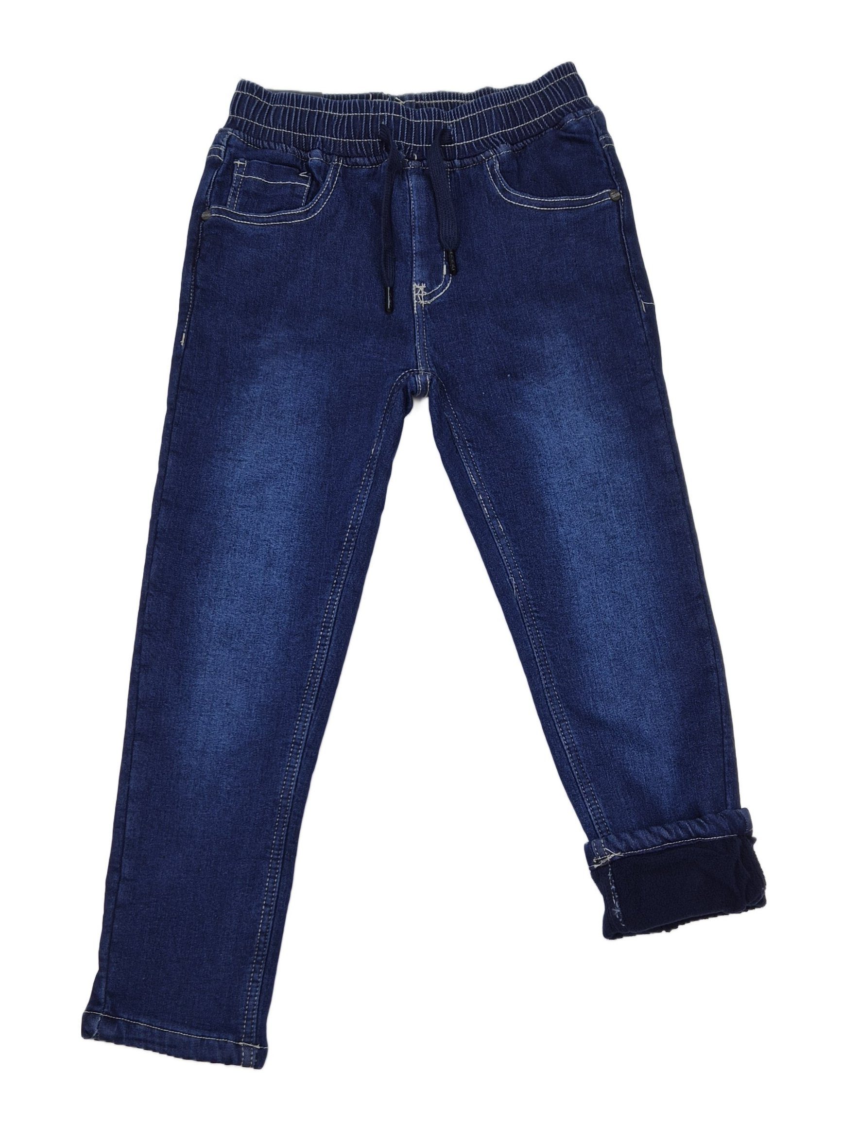 Hessis Thermojeans Gefüttert für Jungen – warme Winterhose mit Fleecefutter JT361 Gefütterte Jeanshose, mit Stretch-Anteil