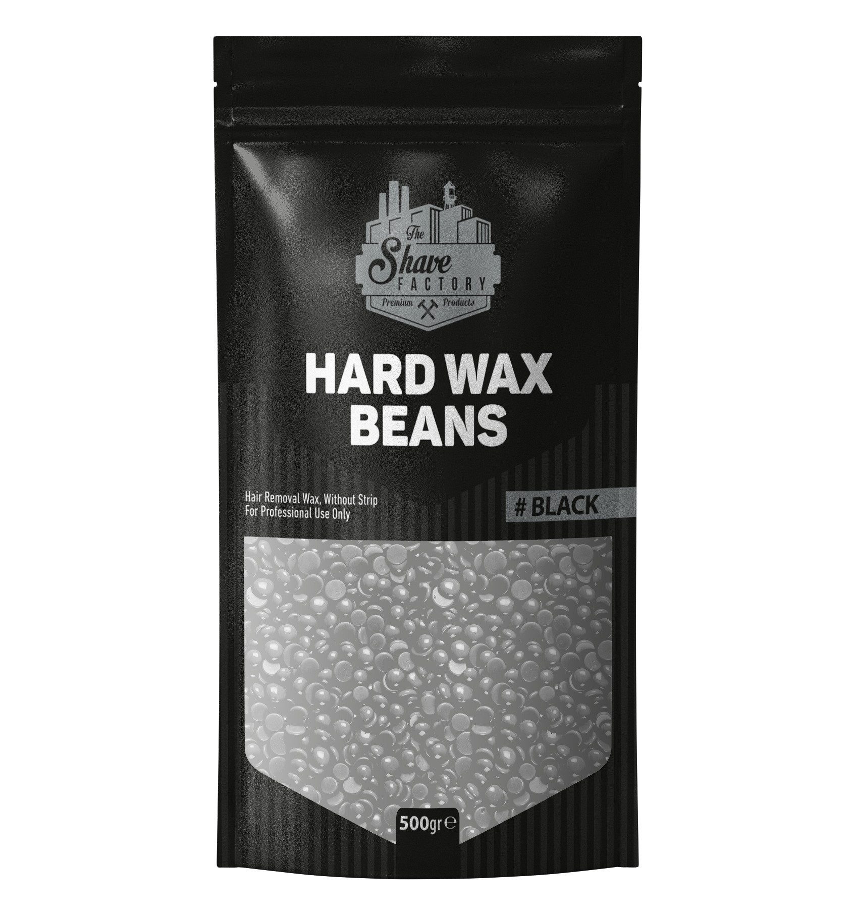 The Shave Factory Enthaarungswachs The Shave Factory Hard Wax Beans 500g Black