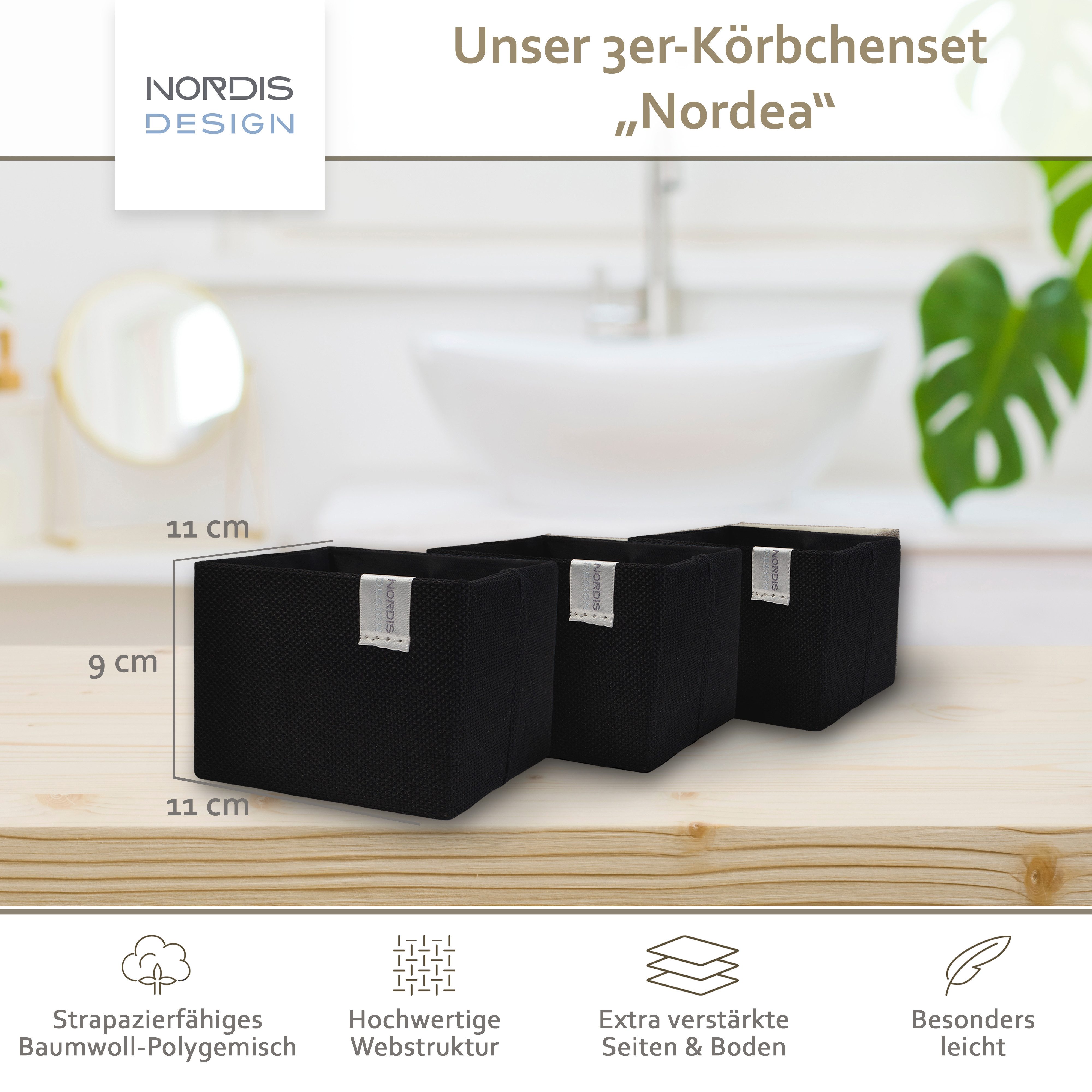 NORDIS DESIGN Aufbewahrungsbox "Nordea" - Mini-Aufbewahrungskörbchen günstig online kaufen