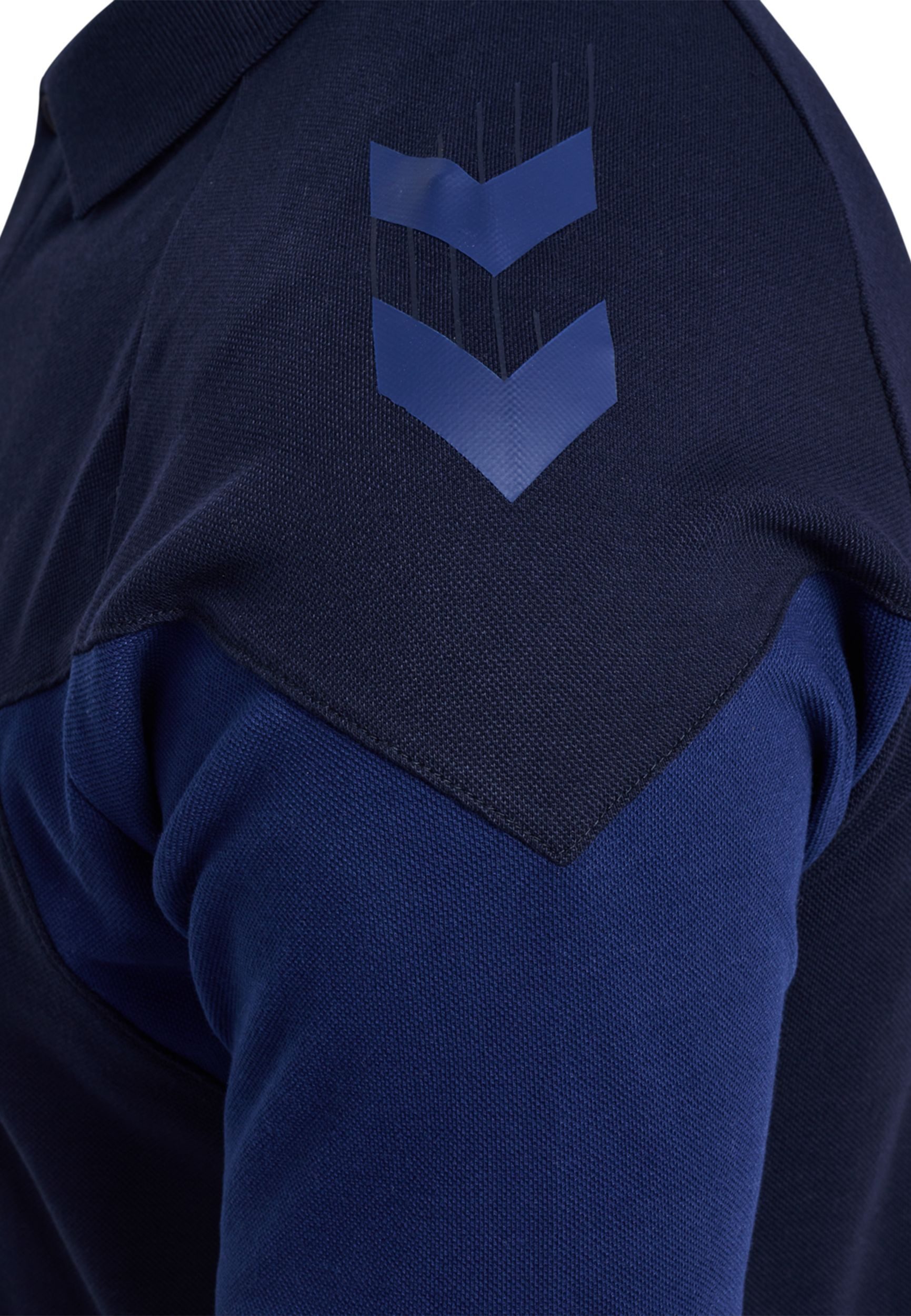 hummel Poloshirt Polo mit sportlichem Design für Baumwolle Normal Fit Polokragen Kurzarm bedruckt