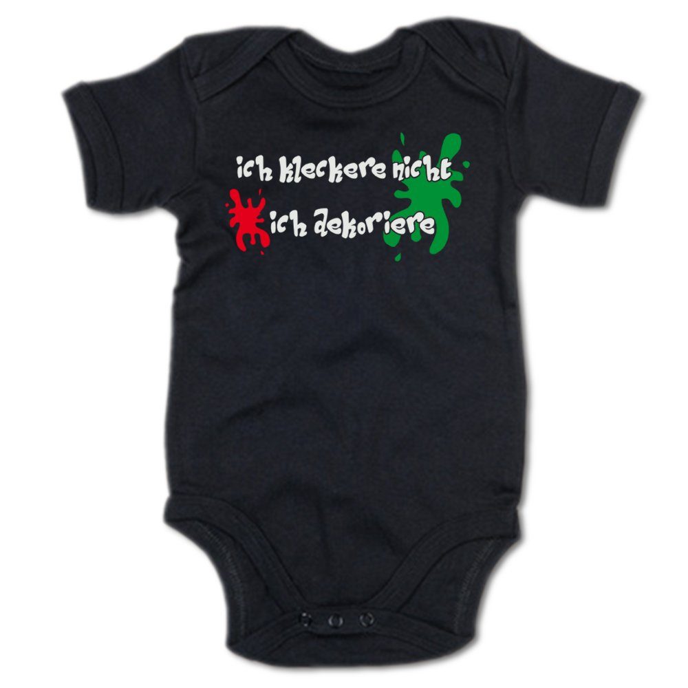 Kurzarmbody Ich kleckere nicht, ich dekoriere!