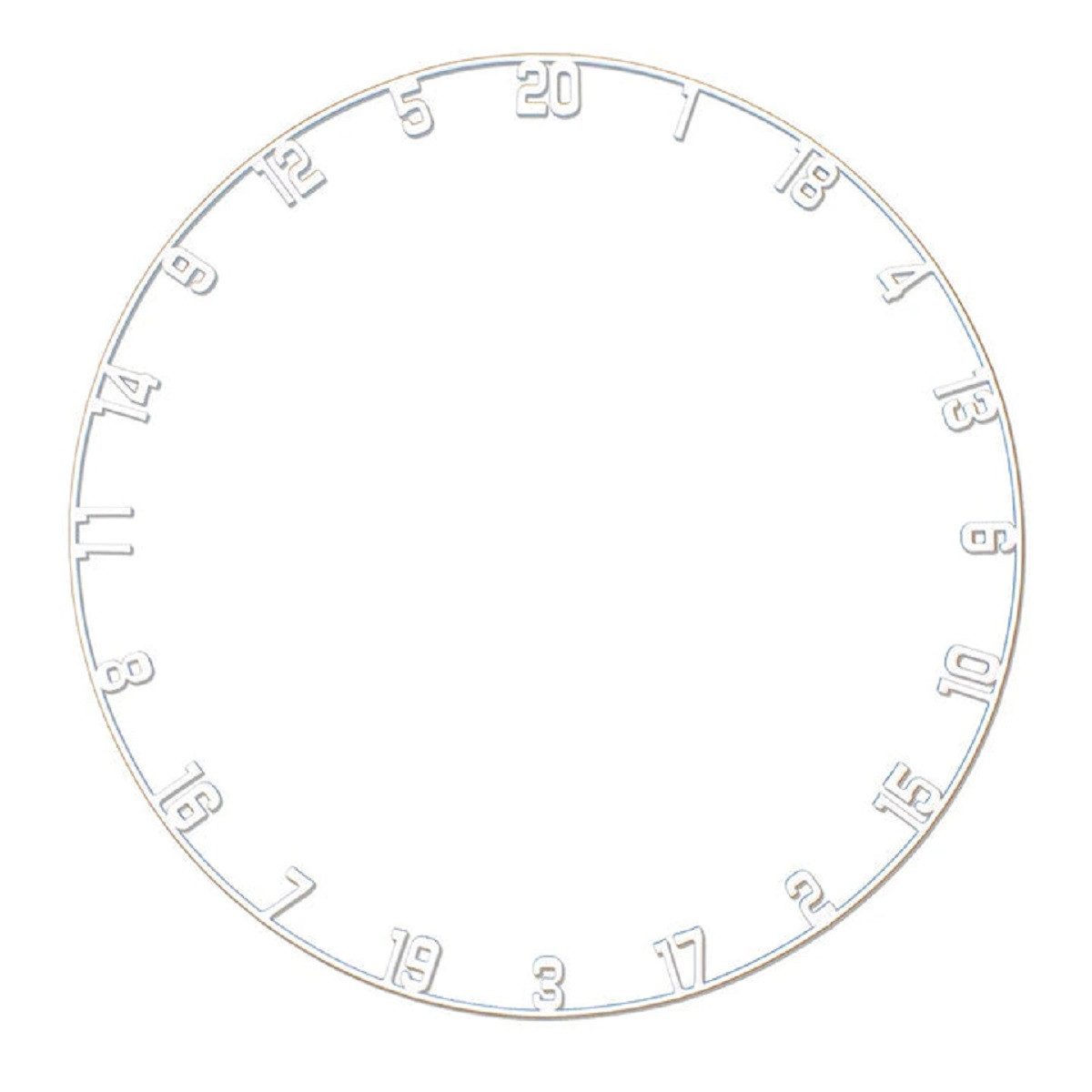 COFI 1453 Dartscheibe Dartboard White Number Ring – Ersatz für präzise Punktzählung