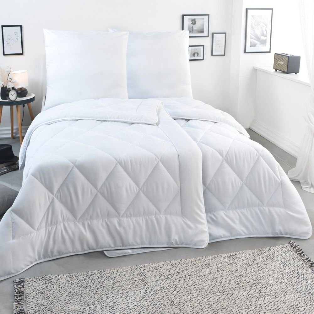 Malika Bettdecke + Kopfkissen 135x200 Bettdecken Set, Füllung: Polyester, G günstig online kaufen