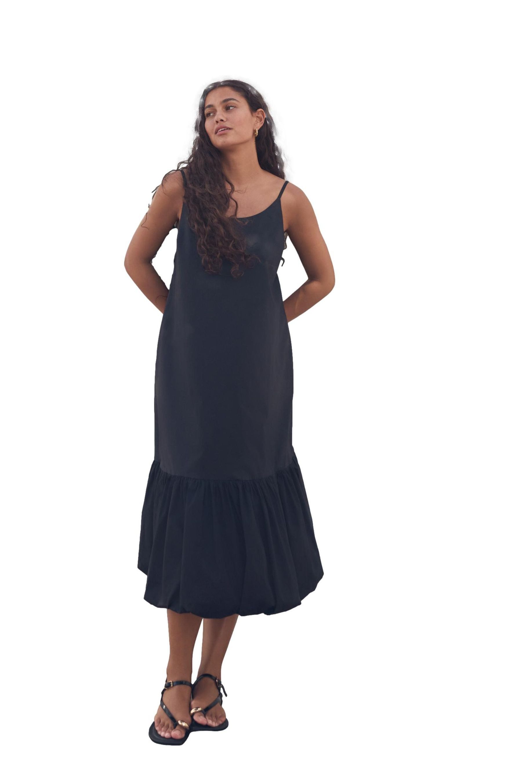 Next Midikleid Midikleid mit Ballonsaum aus günstig online kaufen